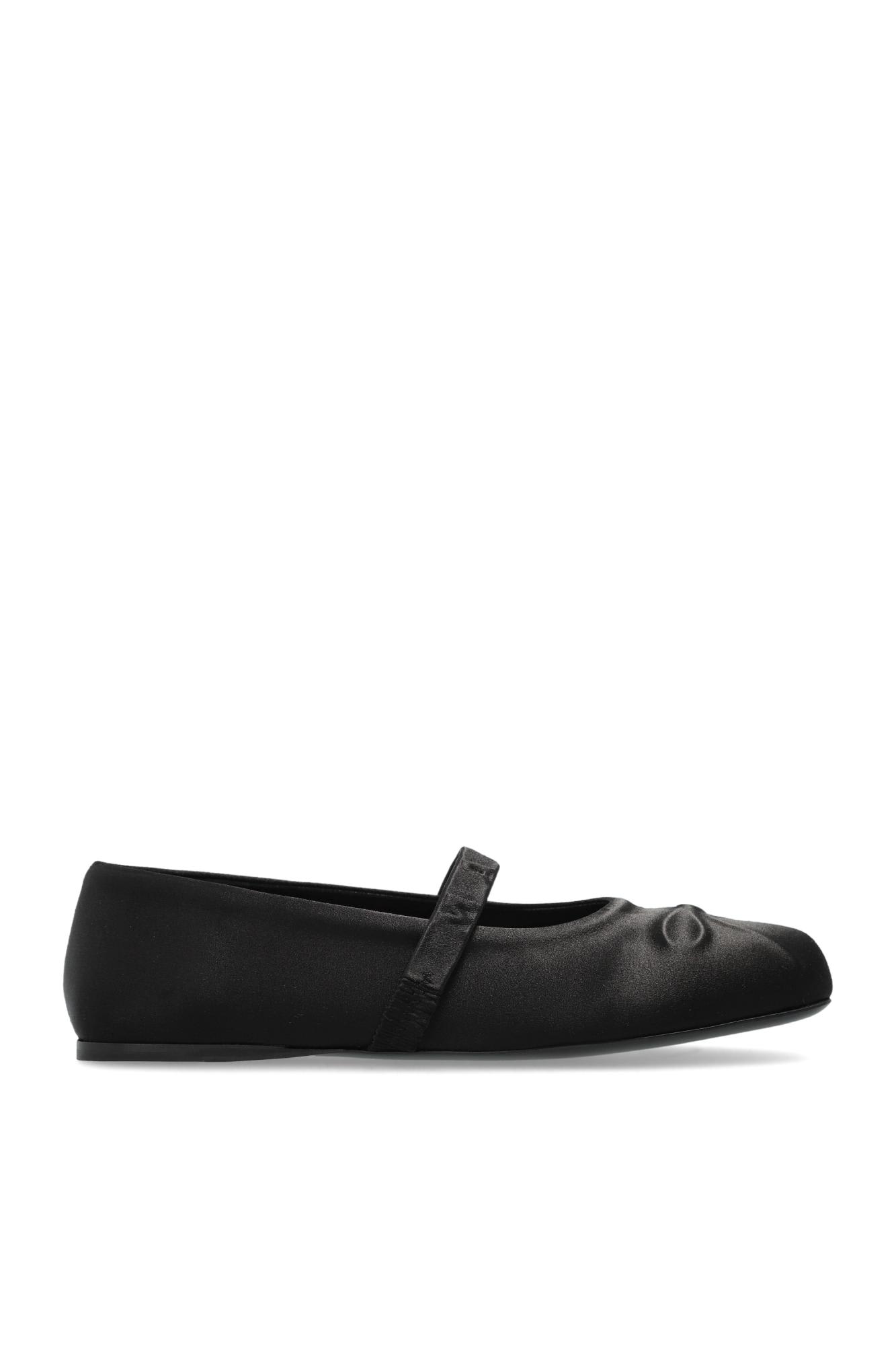 Marni Ruched Ovine Leather Black Sandals In Black