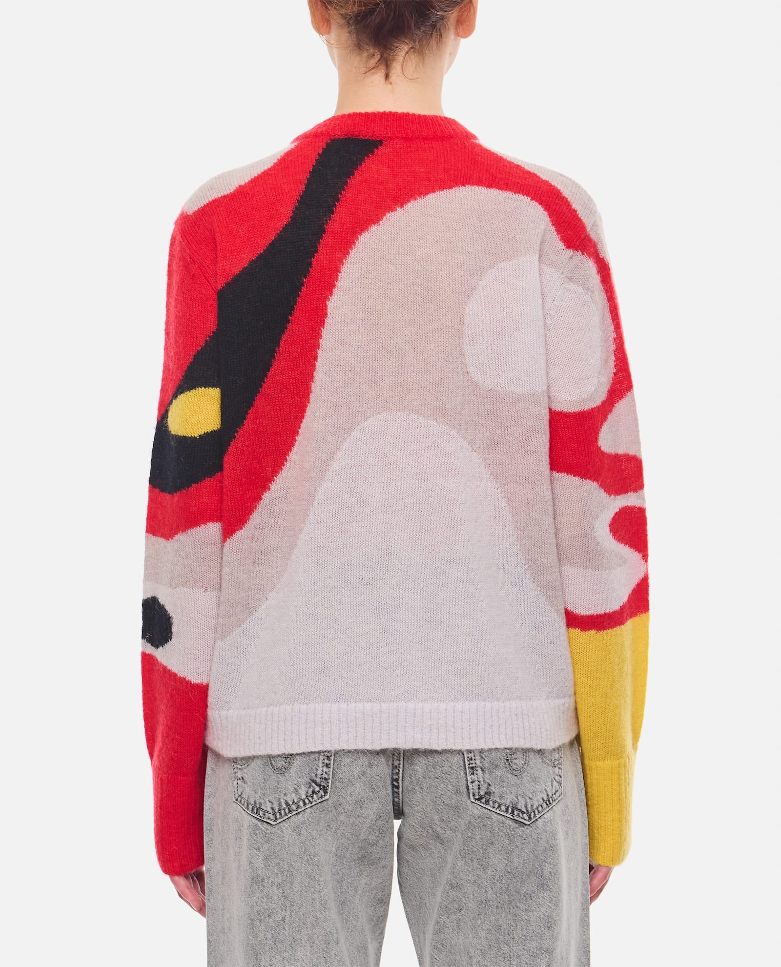 Charles Jeffrey Loverboy Abstract-print Crew-neck Sweater In Multicolour
