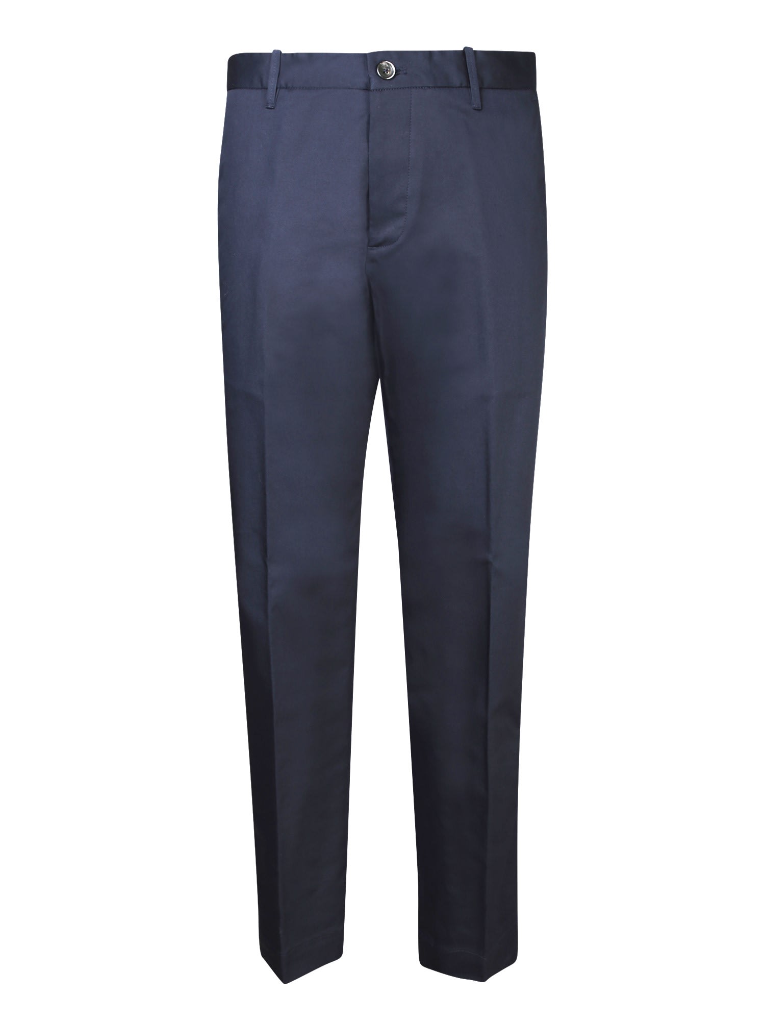 Shop Nine In The Morning Blue Tailored Trousers