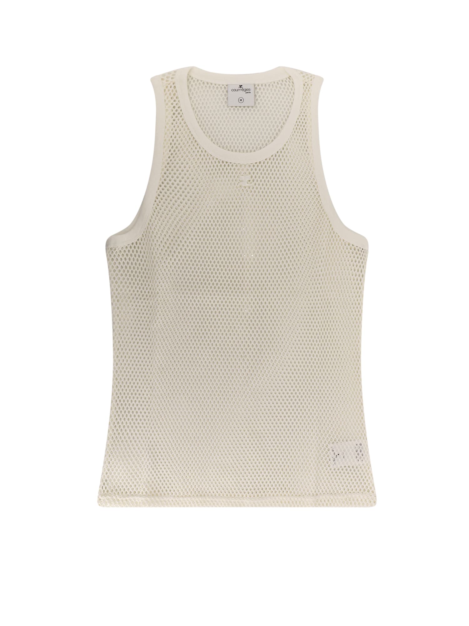 Shop Courrèges Top In Heritage White