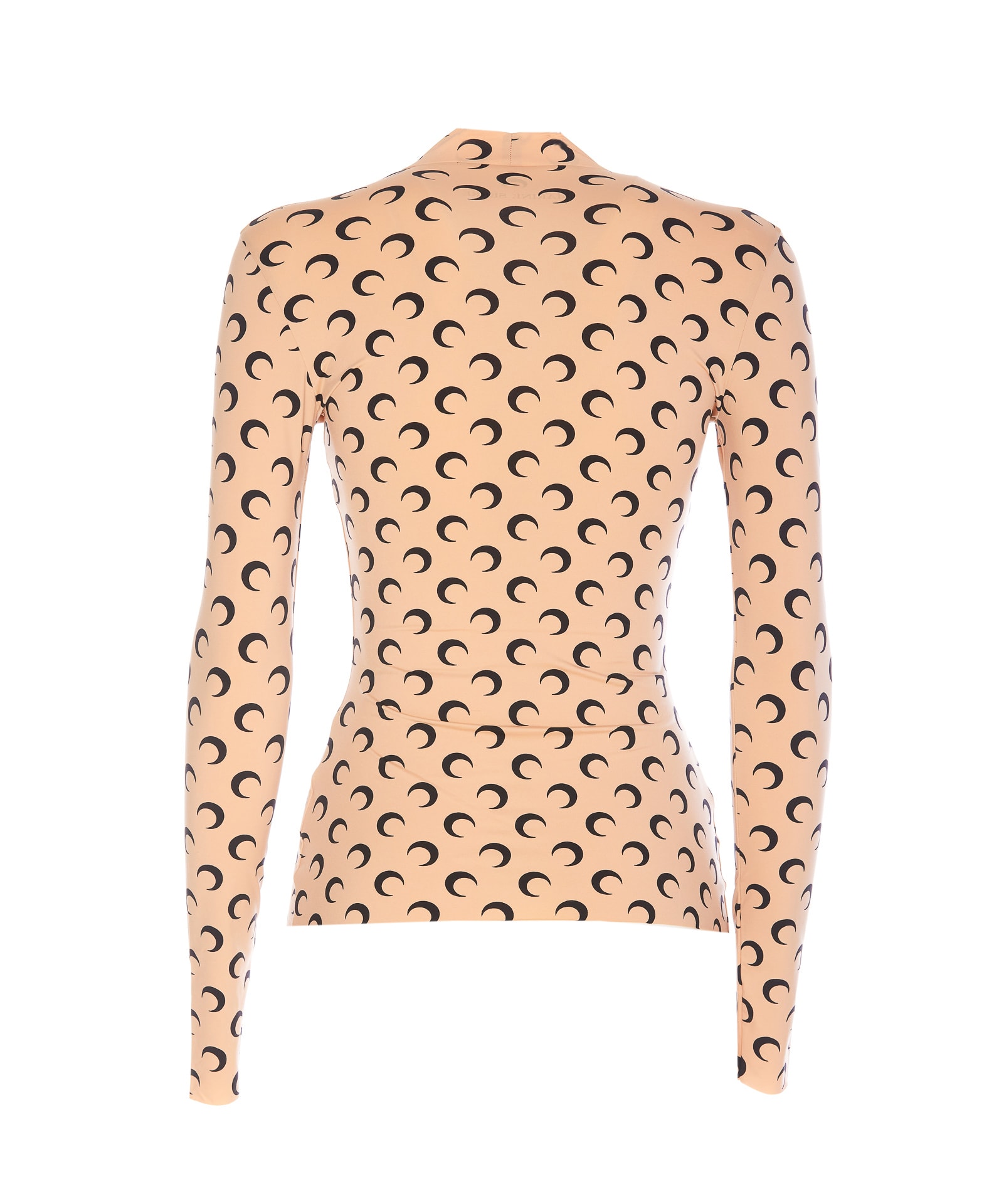 Shop Marine Serre Moon Long Sleeves Top In Beige