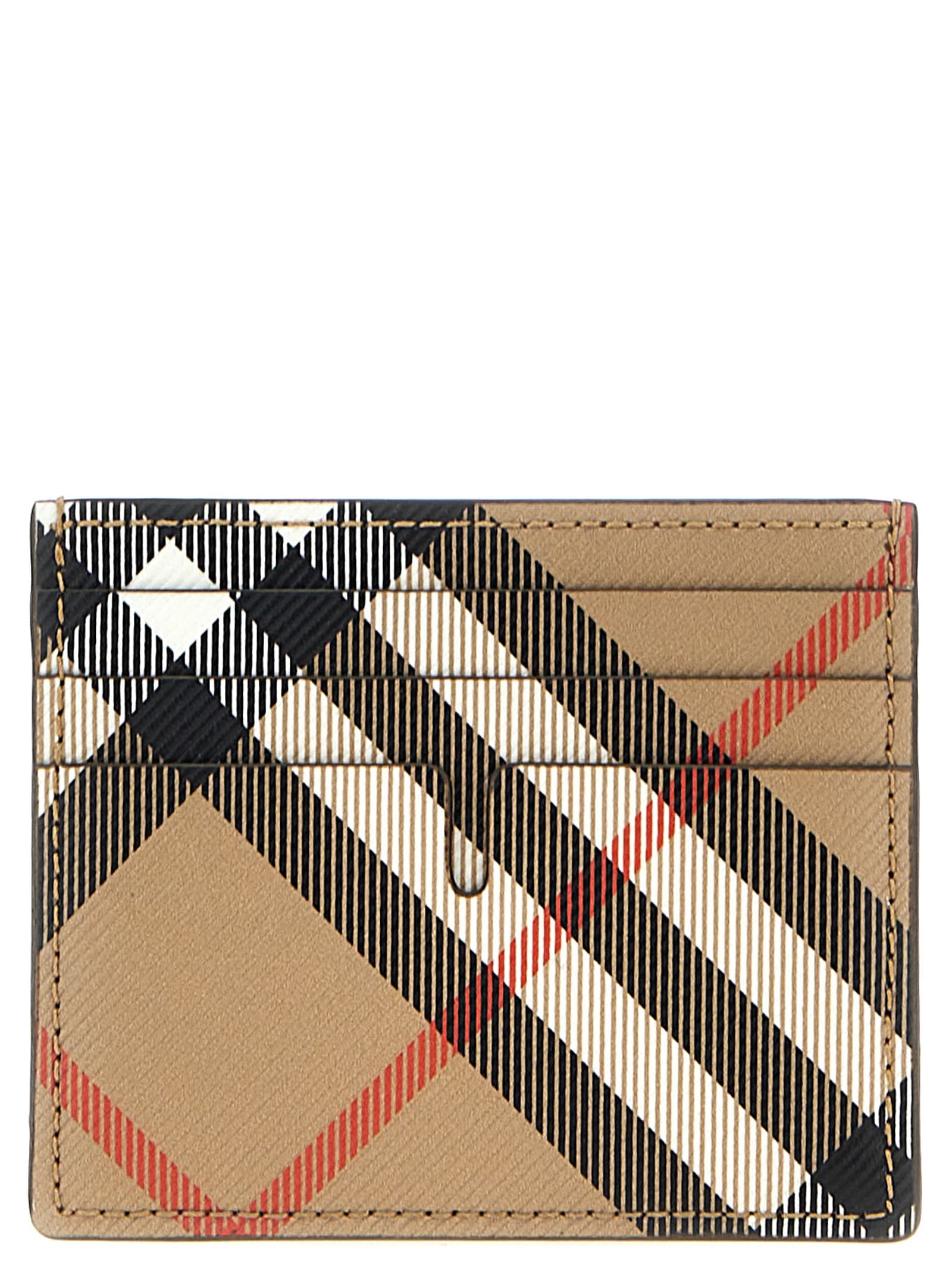 BURBERRY TALL CHECK CARD HOLDER 