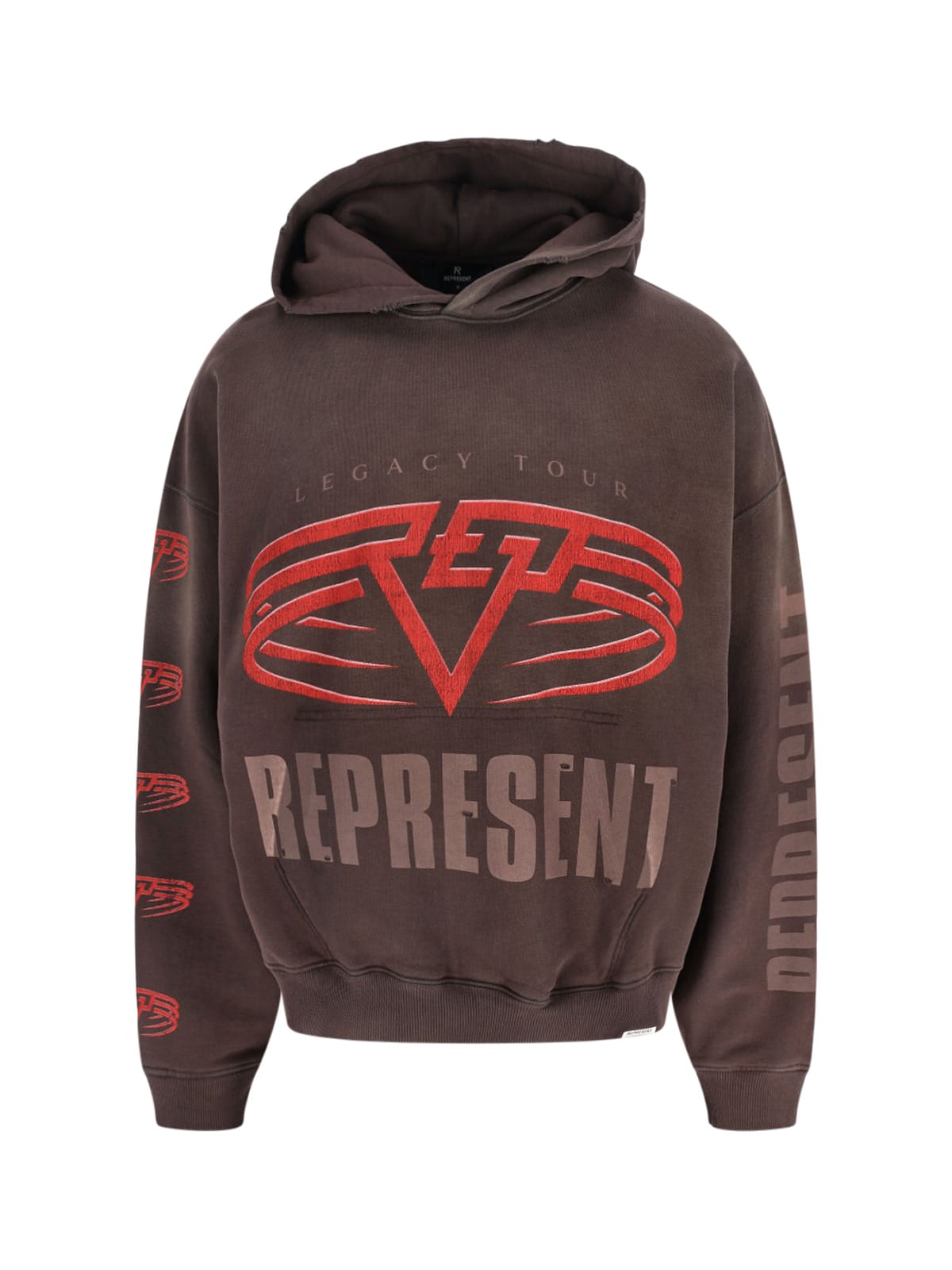 Represent Reversible Living Legacy Tour Sweatshirt In Black In Brown