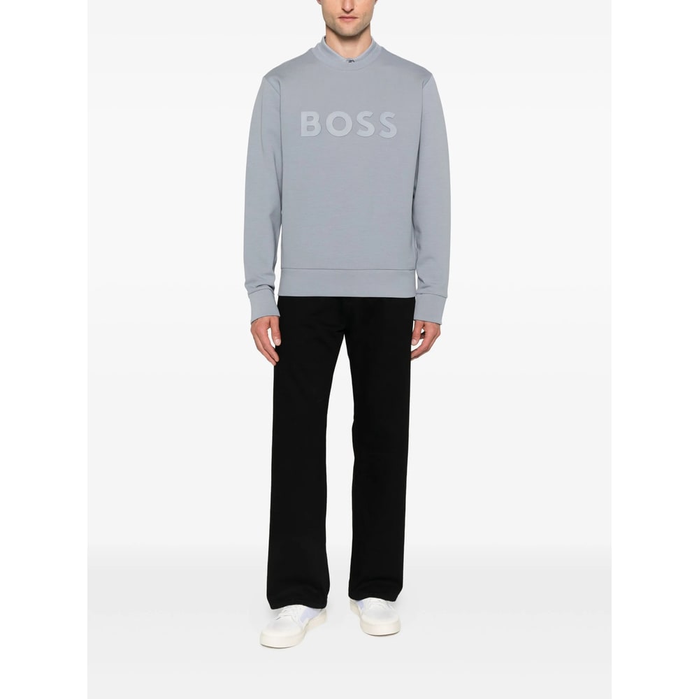 Hugo Boss Boss Sweatshirt With Logo In Gray