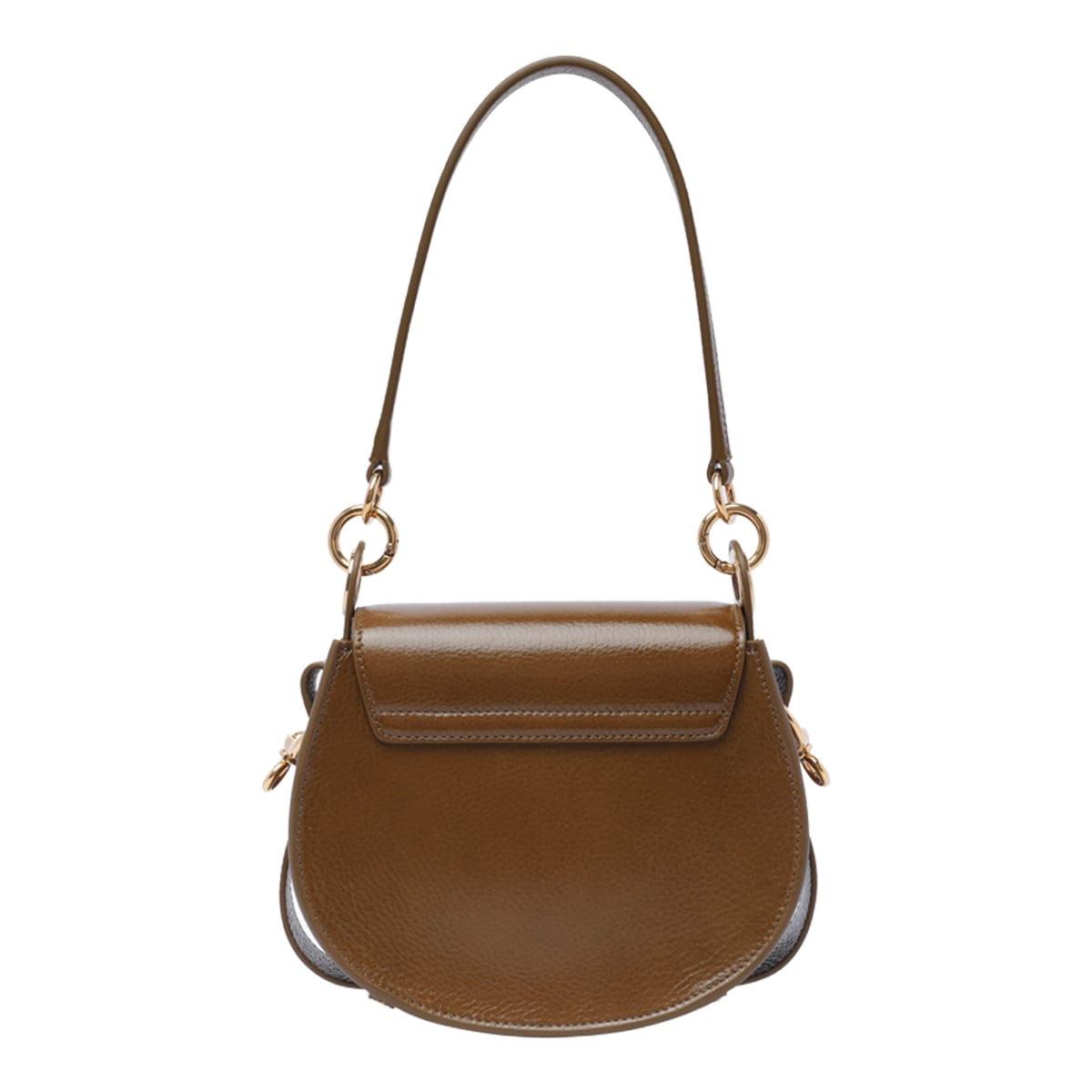 Shop Chloé Small Tess Crossbody Bag In Khaki