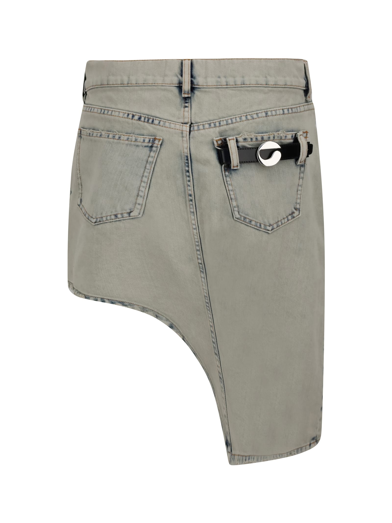 Coperni Denim Skirt With Multiple Pockets