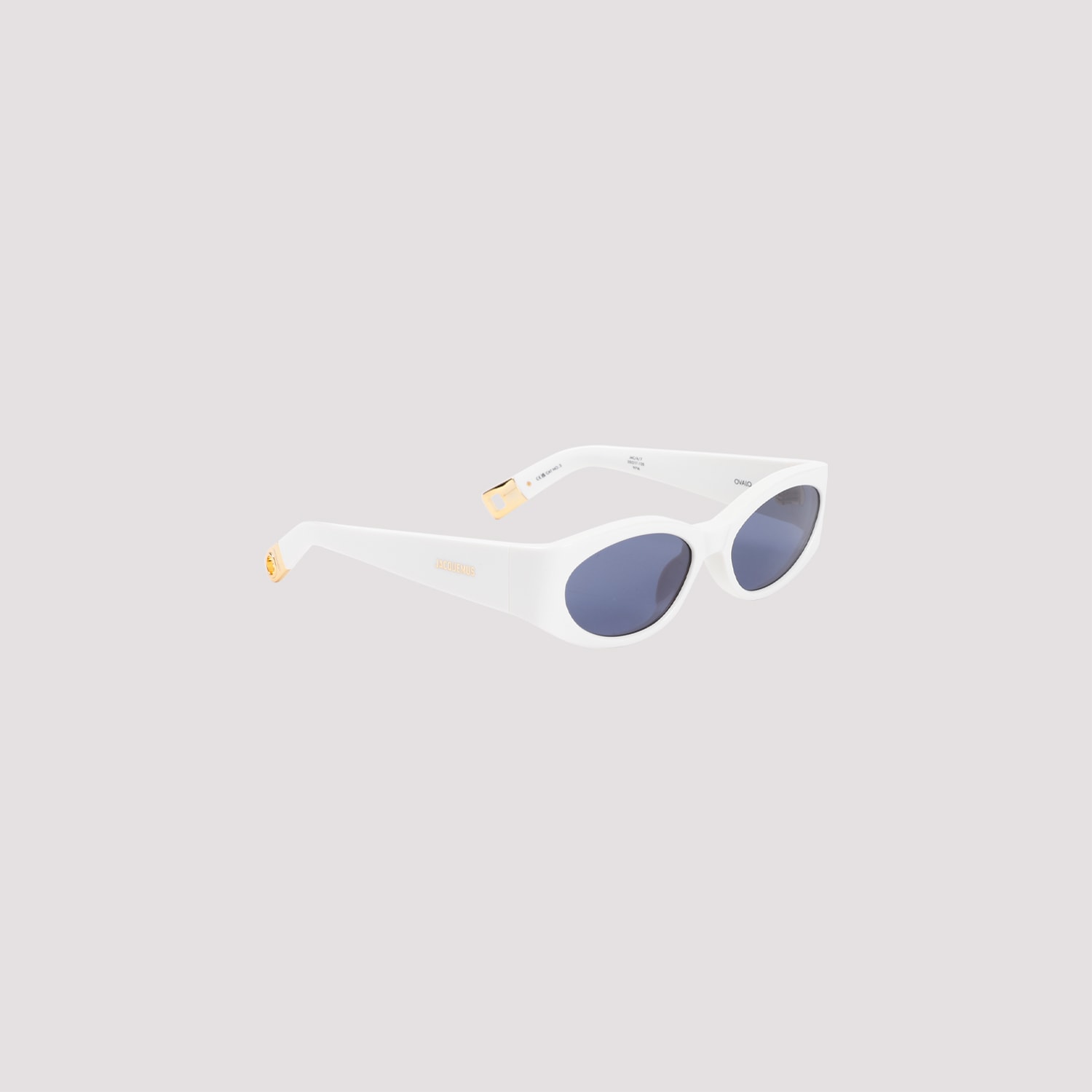 Jacquemus Les Lunettes Ovalo Sunglasses In White