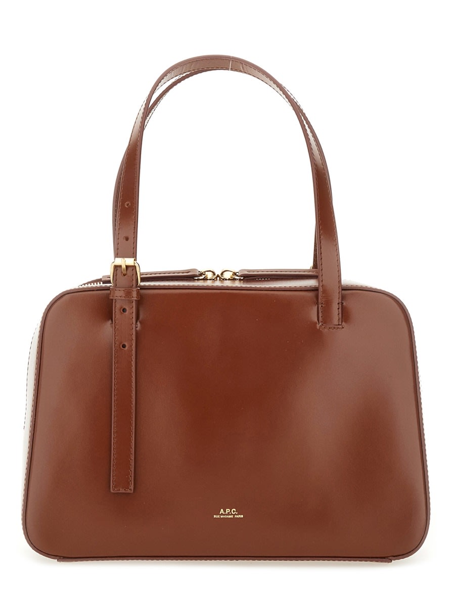 Apc Virginie Box Bag In Brown