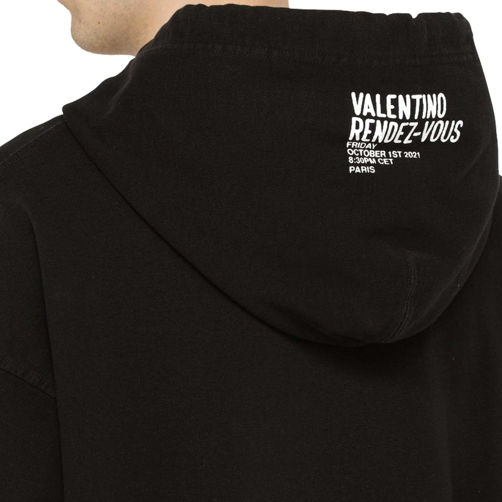 Shop Valentino Graphic Printed Sweatshirt In Black