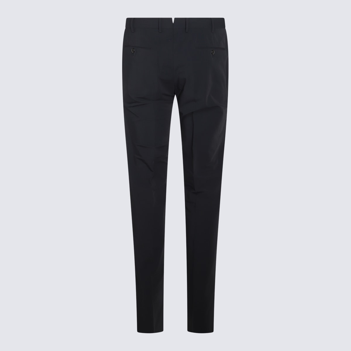 Shop Pt Torino Navy Blue Cotton Pants