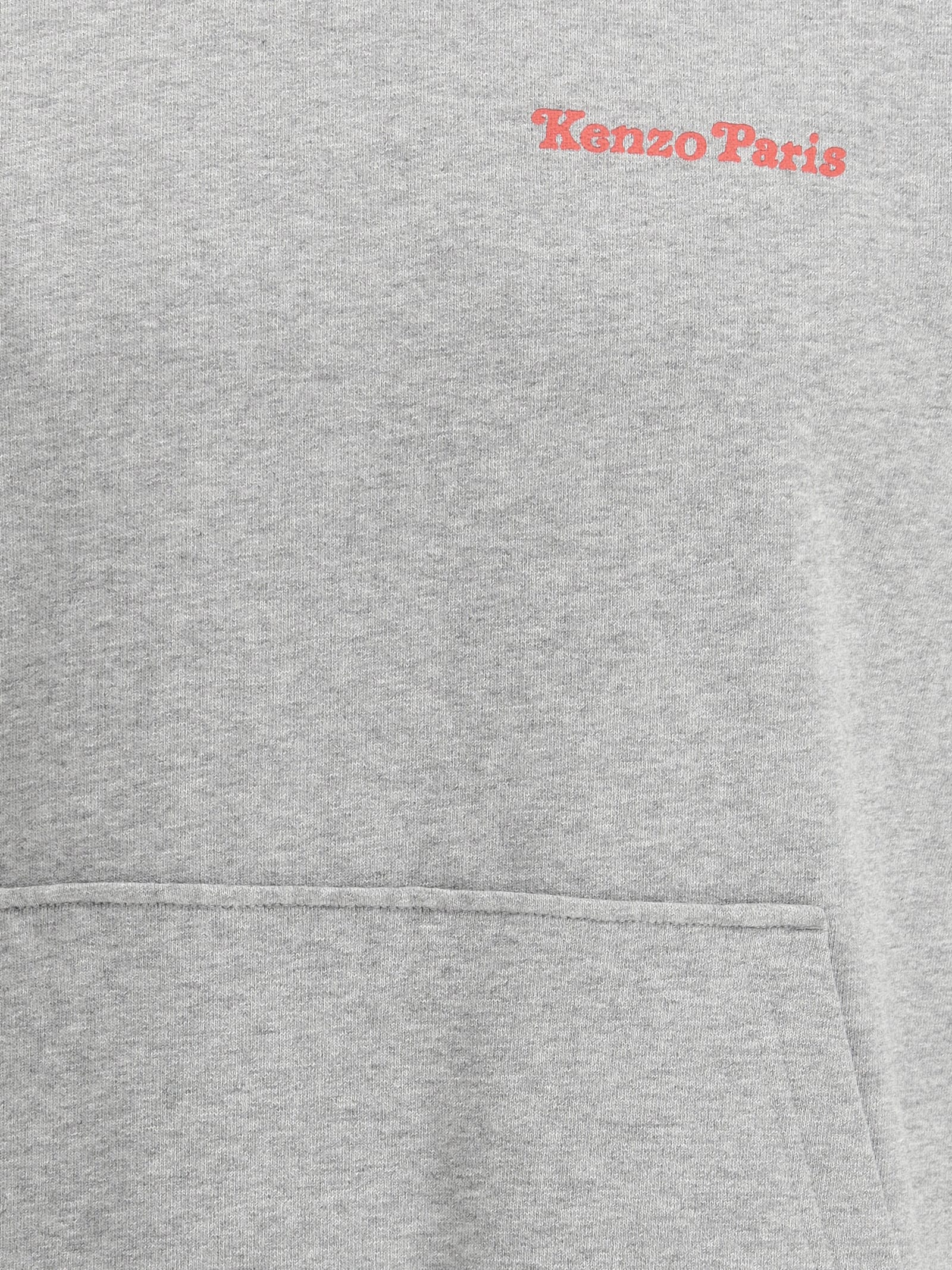 Kenzo Man Sweatshirt Grey Size Xl Cotton In Gris Perle