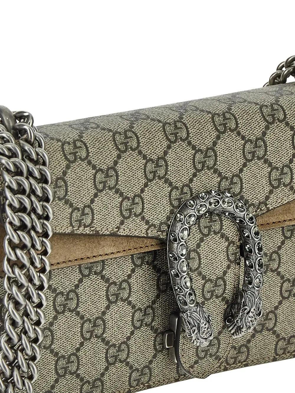 Shop Gucci Dionysus Gg Small Shoulder Bag In Beige