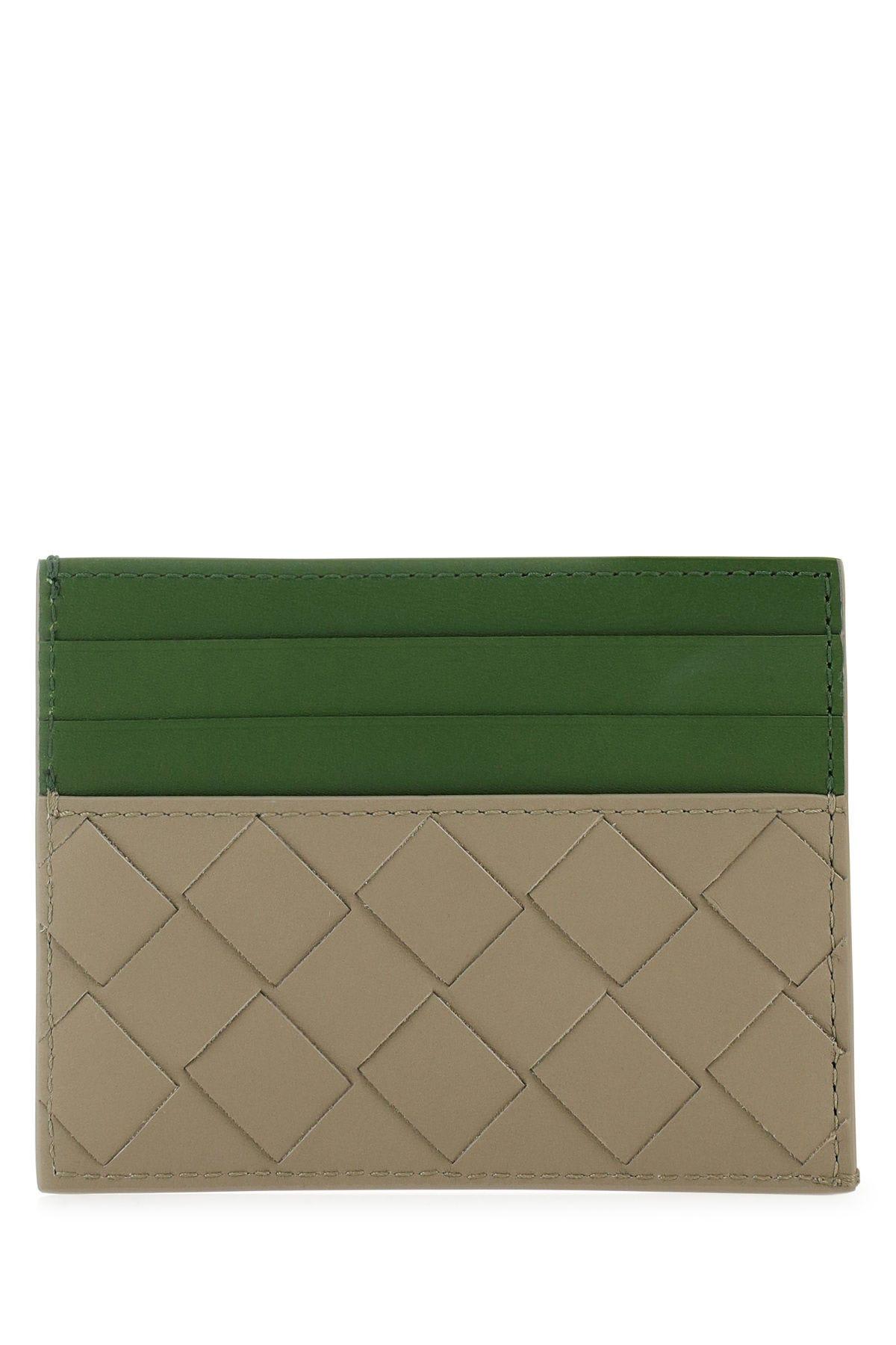 Shop Bottega Veneta Two-tone Leather Card Holder