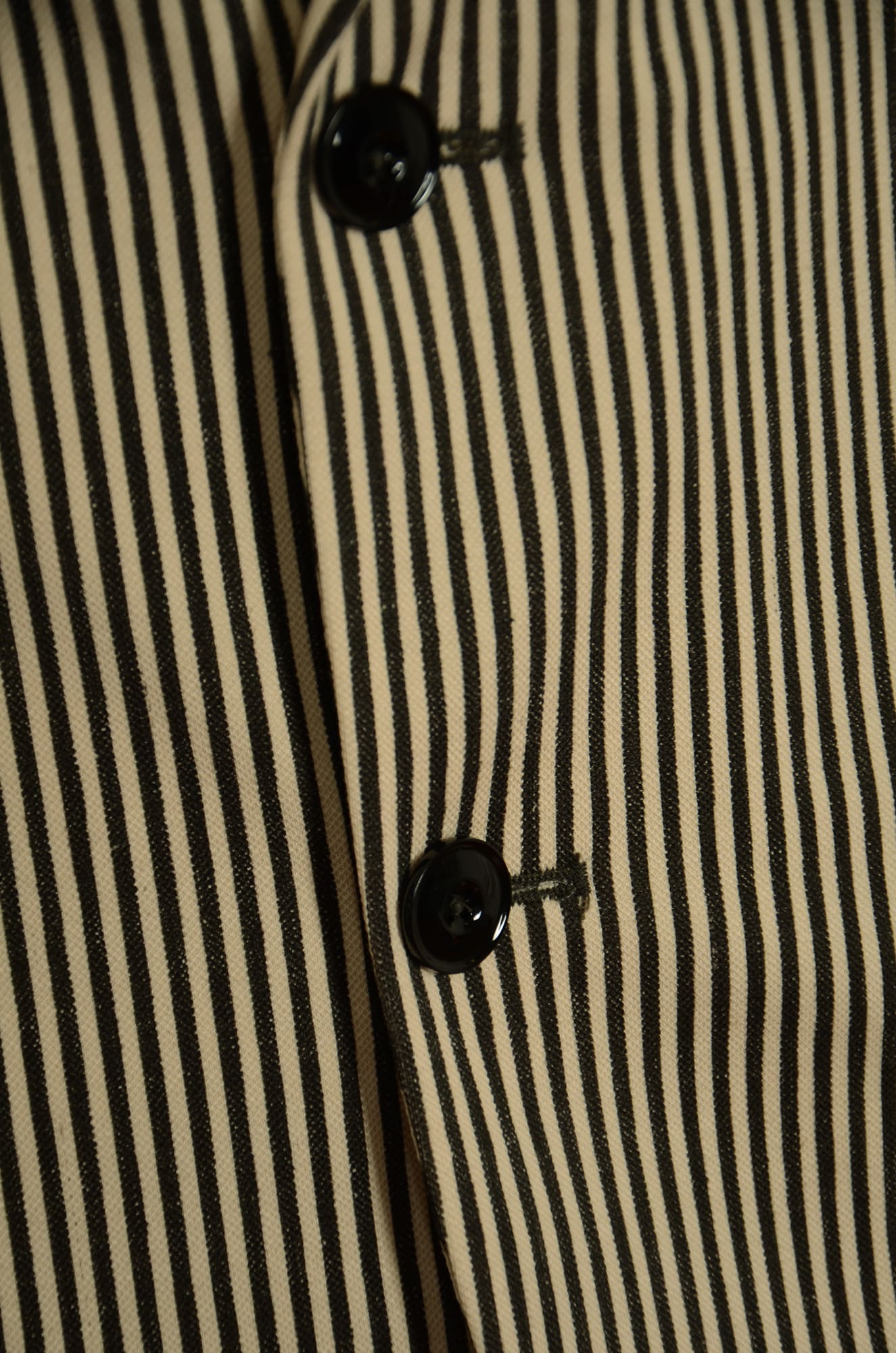 Shop Circolo 1901 2 Pockets Striped Blazer In Black