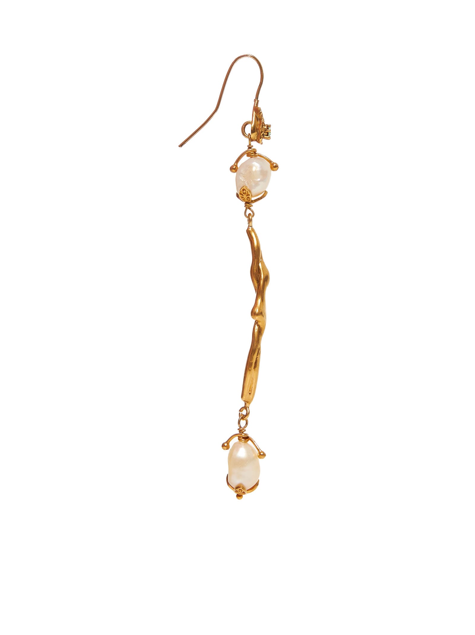 Shop Marni Earrings In Pearl