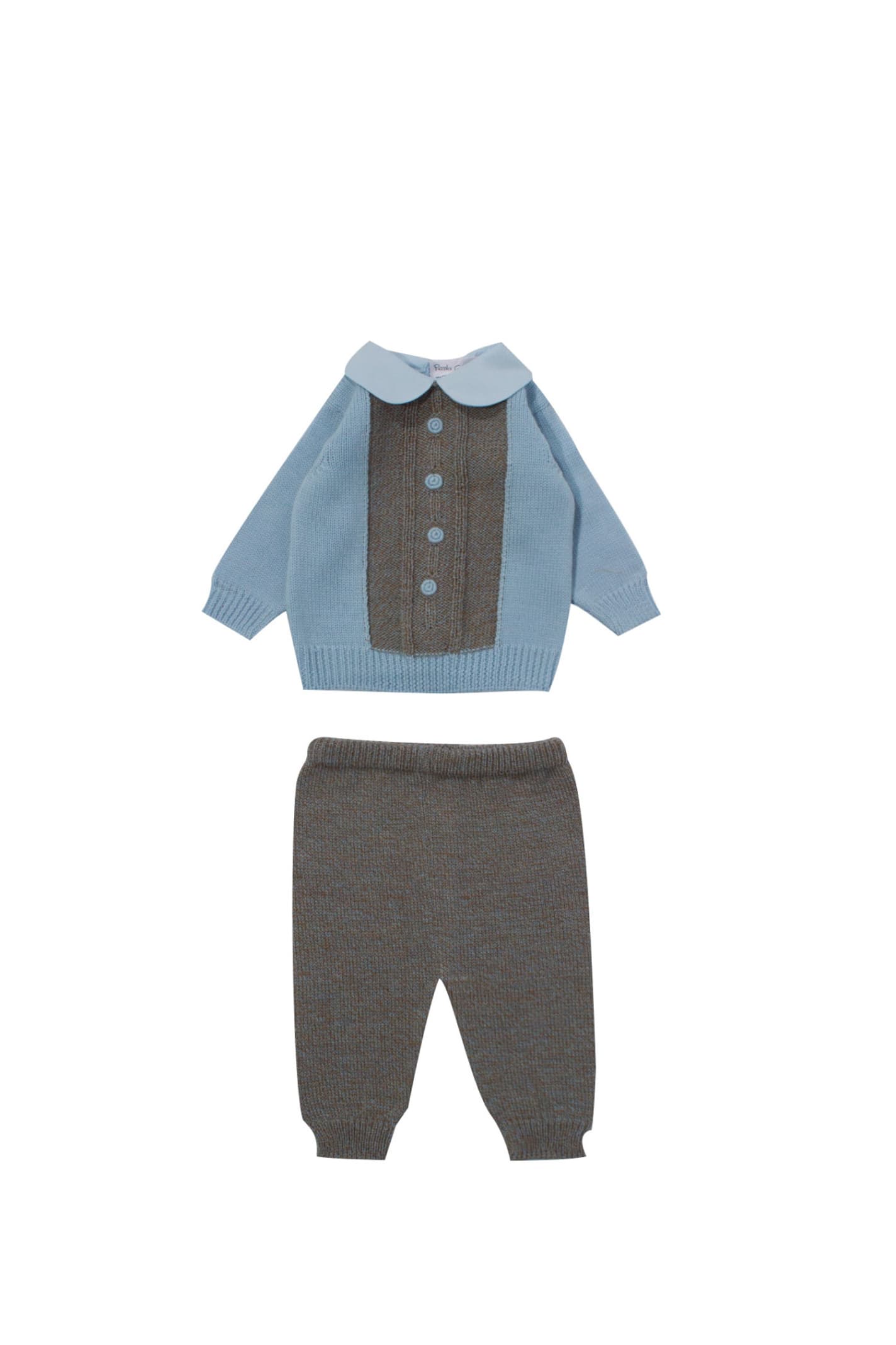 Piccola Giuggiola Babies' Sweater And Trousers In Multicolor