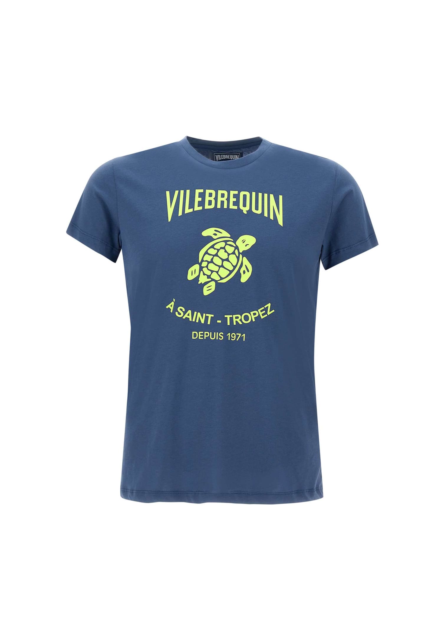Shop Vilebrequin Cotton T-shirt In Blue