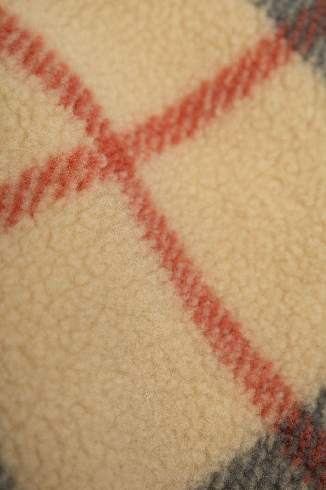 Burberry Checked Zipped Fleece Jacket In Multicolour