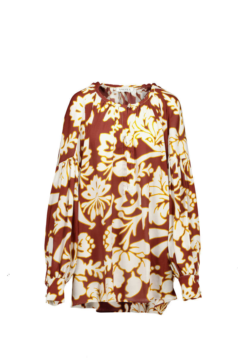 Amotea Lilli Flowered Burgundy