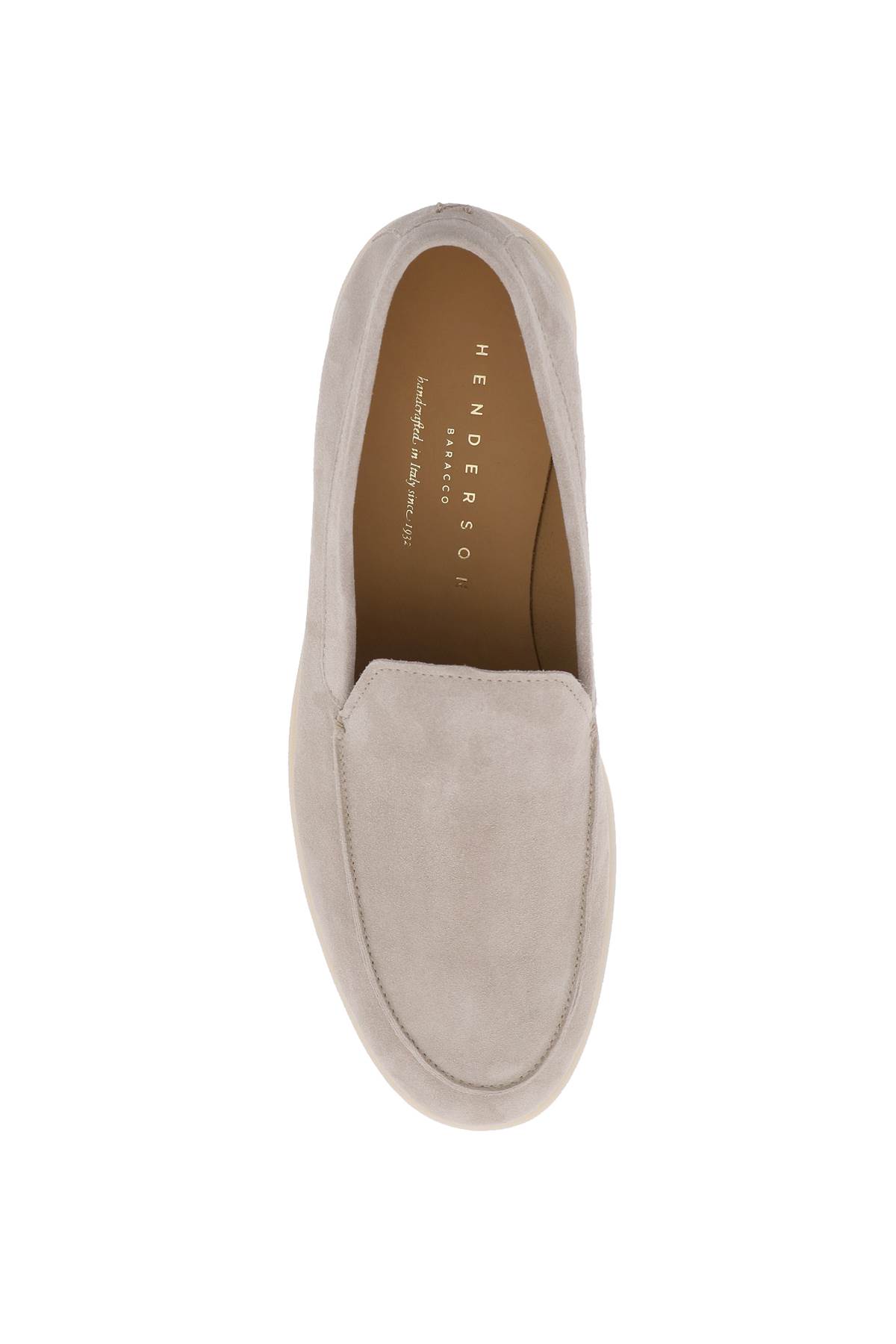 Shop Henderson Baracco Suede Loafers In Neutrals