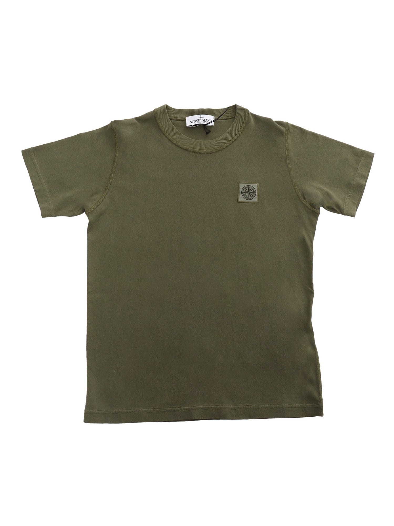 Stone Island Junior Kids' Military Green T-shirt