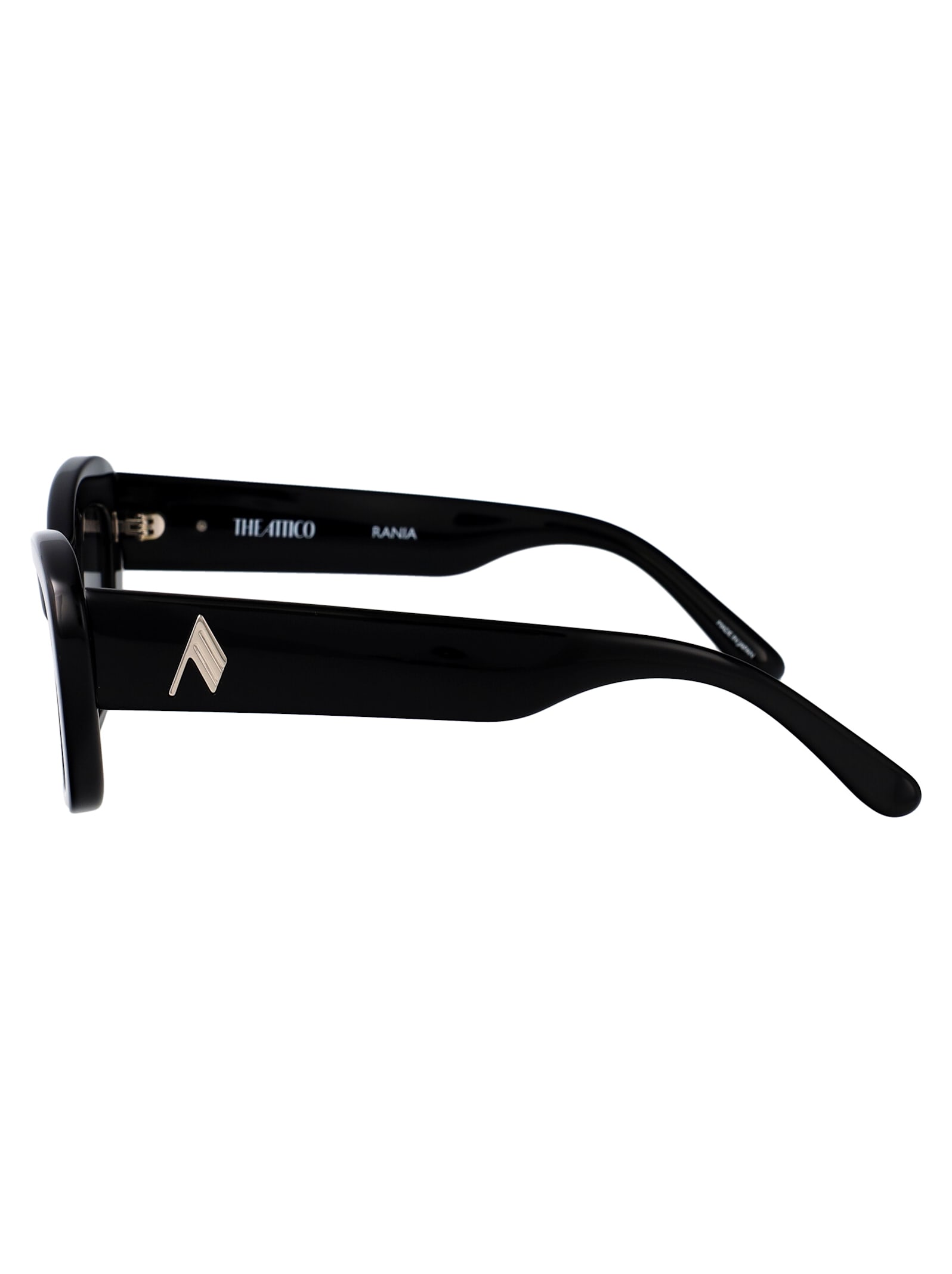 Attico The Sunglasses In Black/silver/grey