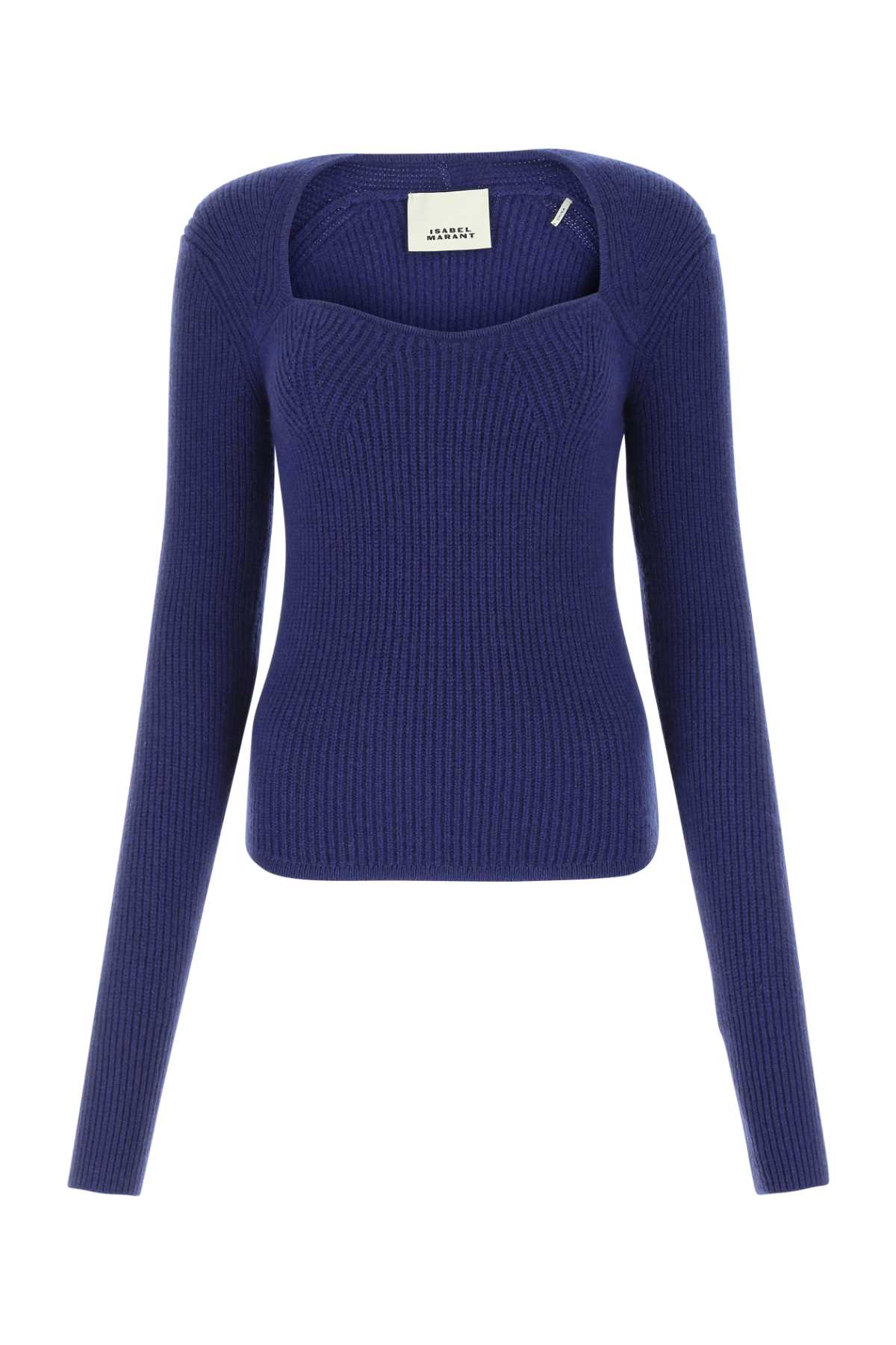 Blue Wool Blend Bailey Sweater