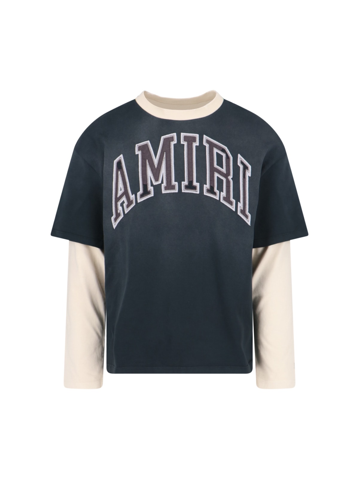 Shop Amiri Vintage L/s T-shirt In Black