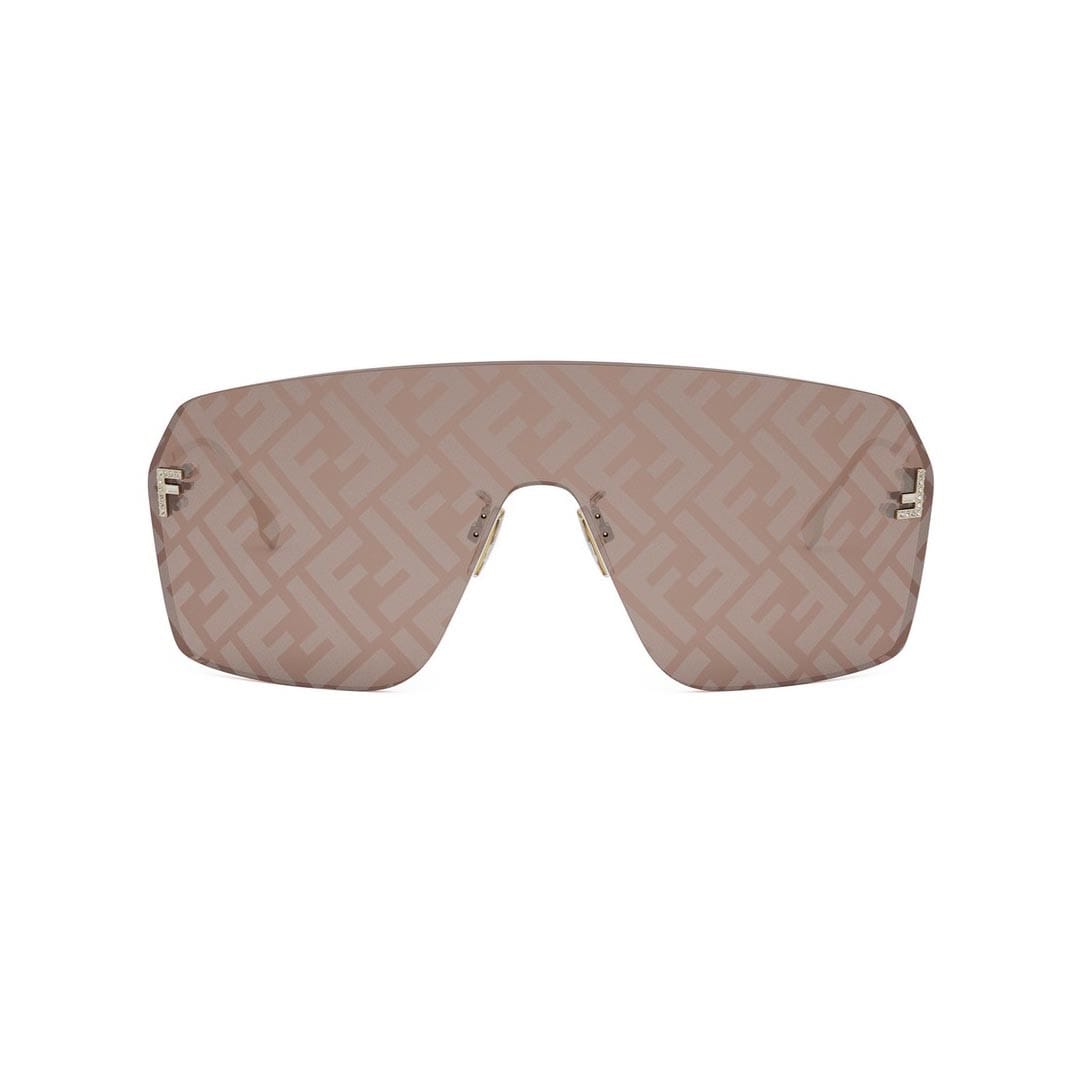 Shop Fendi Sunglasses In Oro/marrone