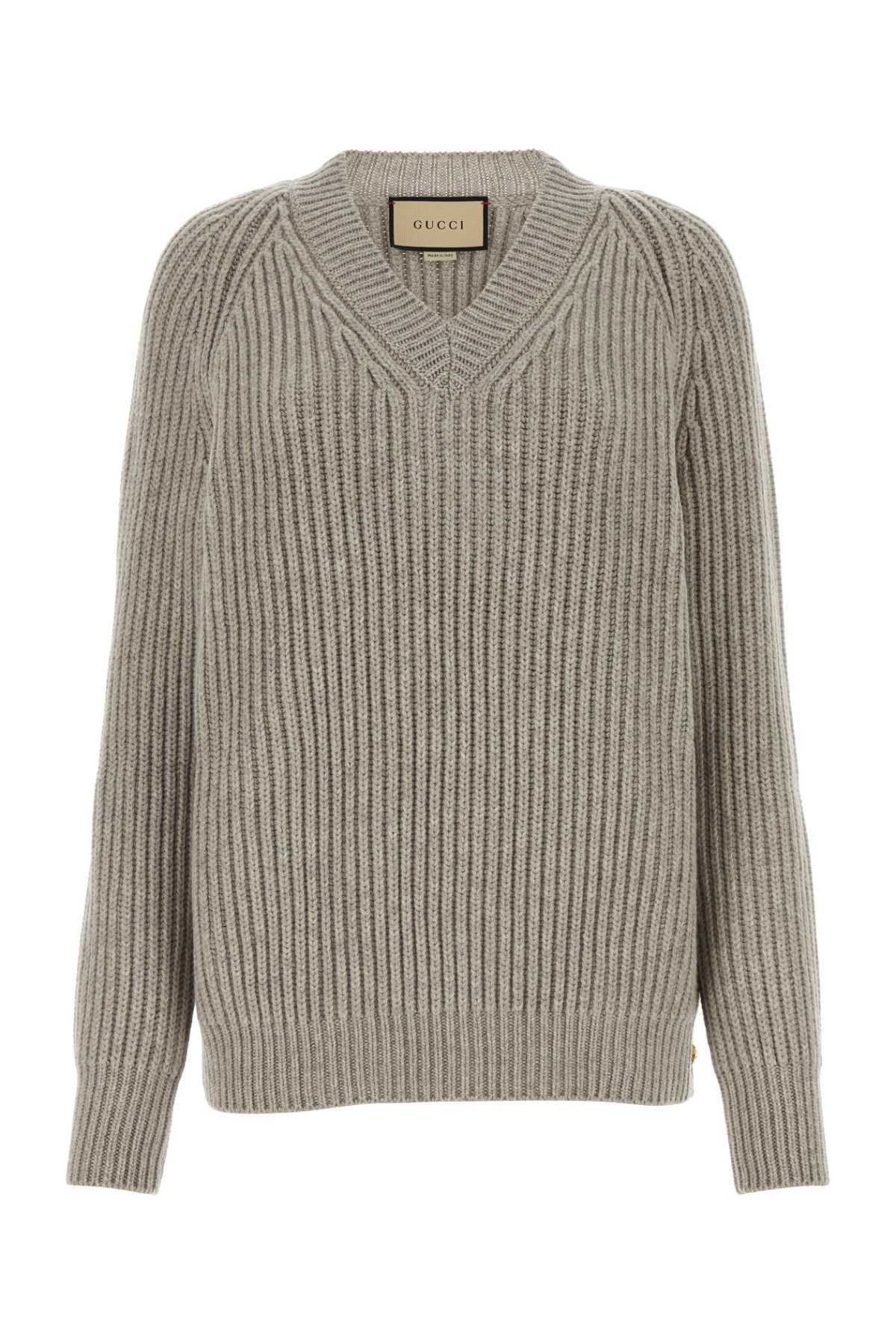 Dove Grey Wool Sweater