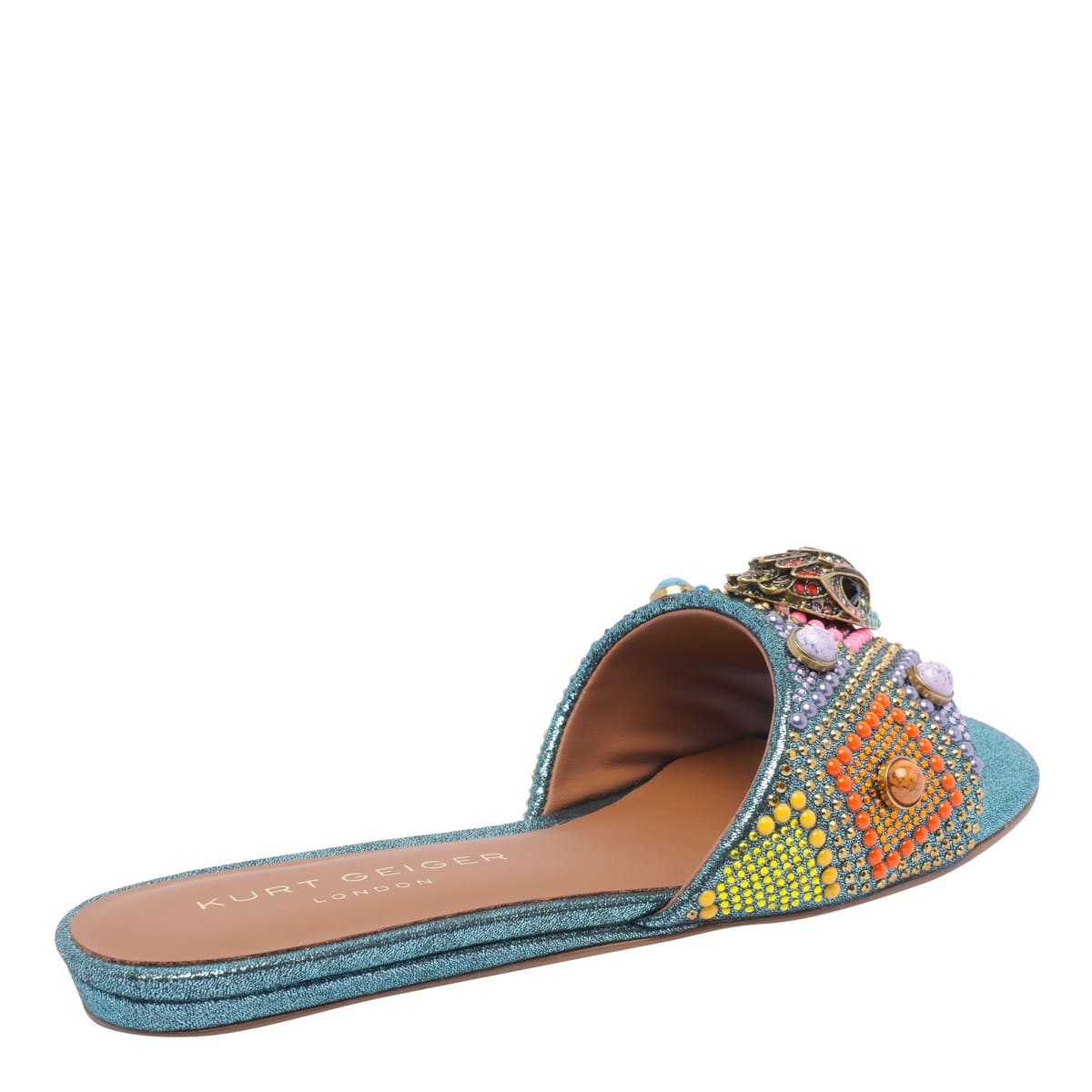 KURT GEIGER KENSINGTON JEWEL FLAT SANDALS 