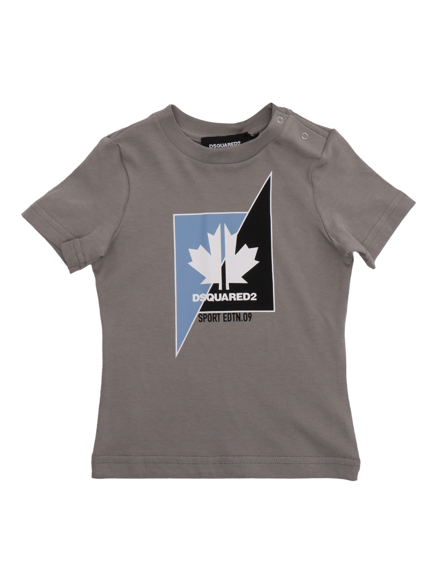 Dsquared2 Kids' Gray T-shirt With Print In Grey