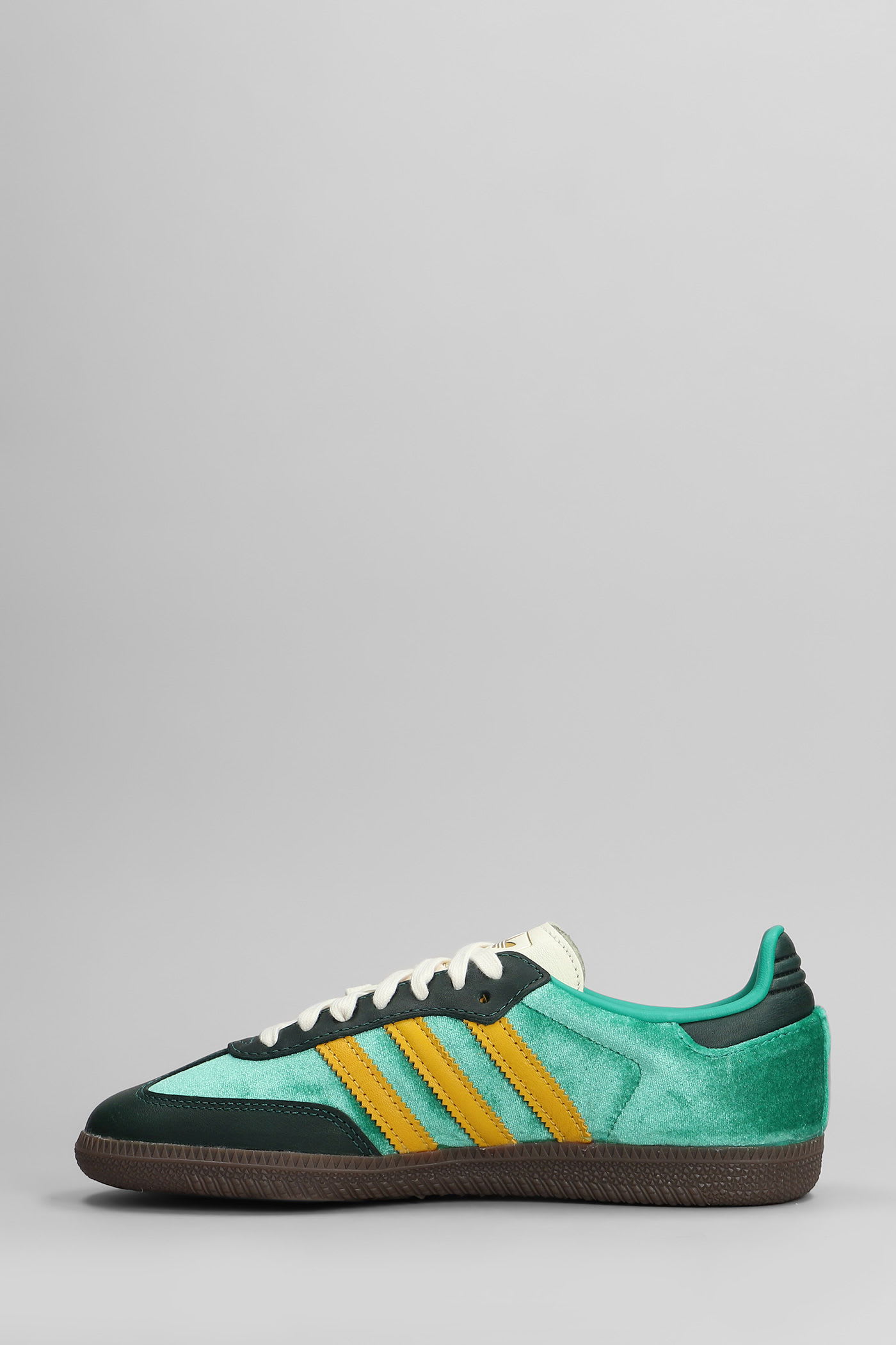 Adidas Originals Samba Og Sneakers In Green Velvet In Multi