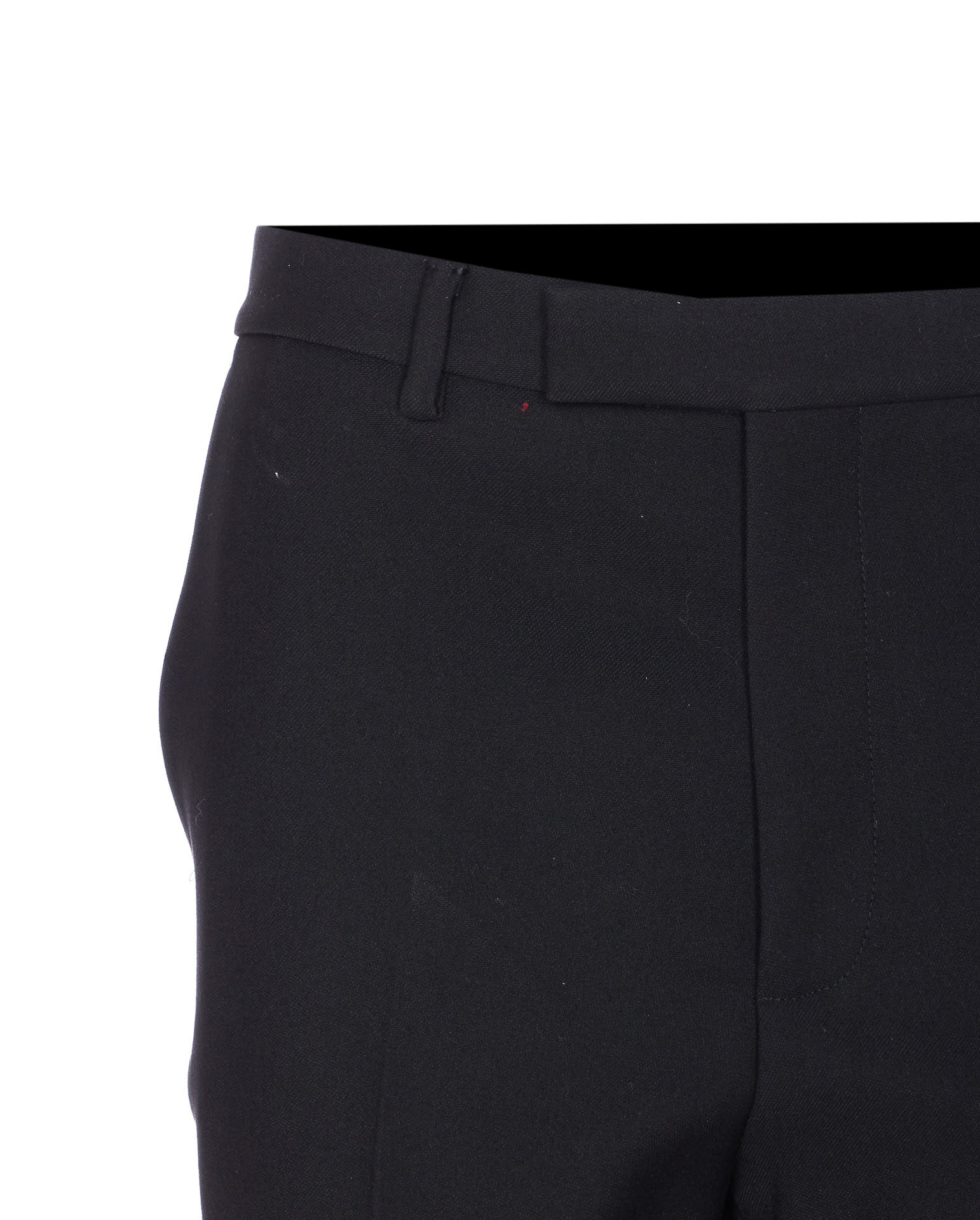 Gucci Regular Fit Trousers With Side And Back Pockets In Black