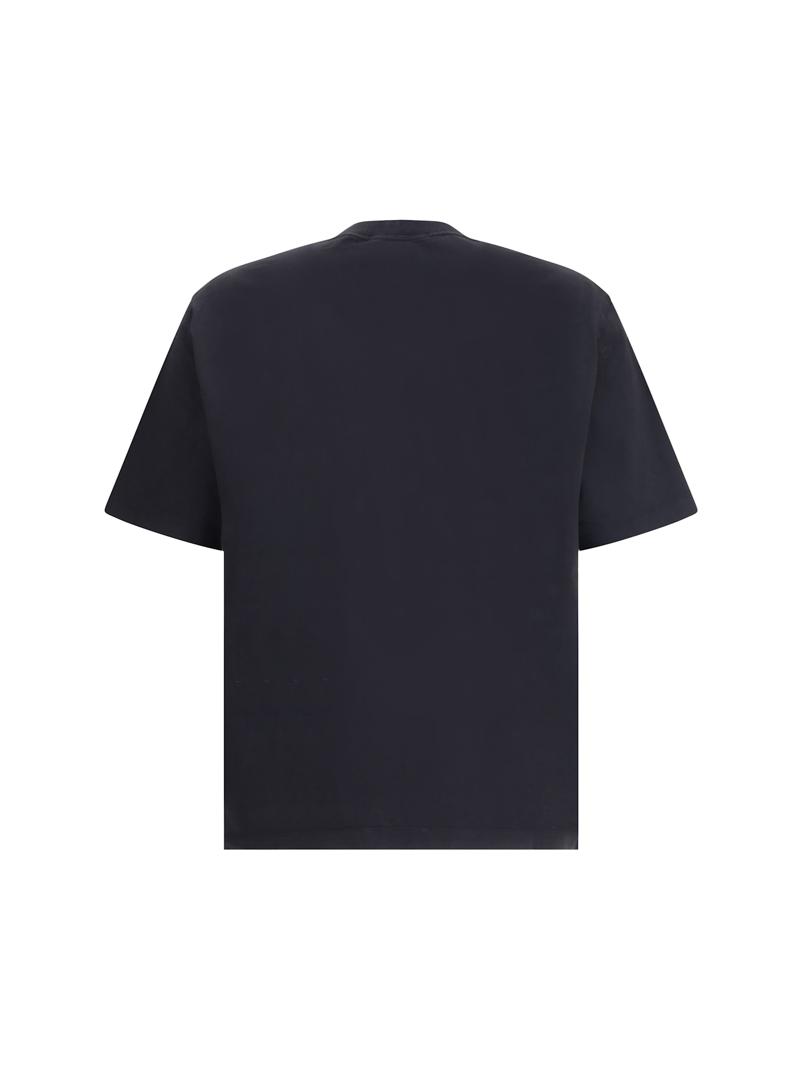 Stone Island Compass Patch Cotton Jersey T-shirt Clothing In Black