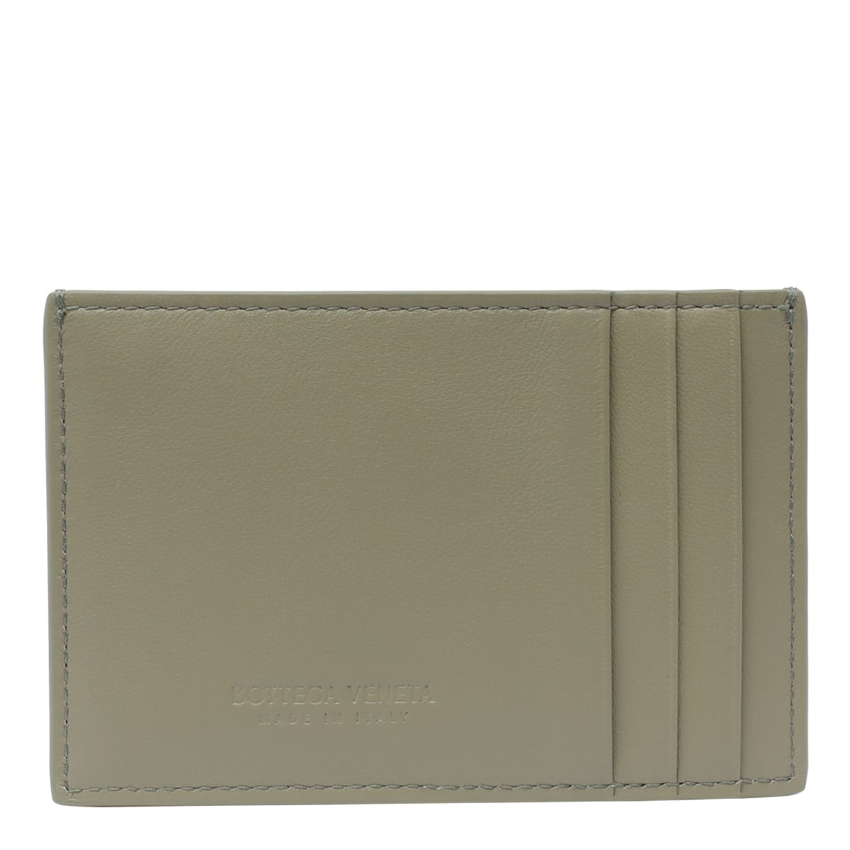 Shop Bottega Veneta Cassette Credit Card Case In Green