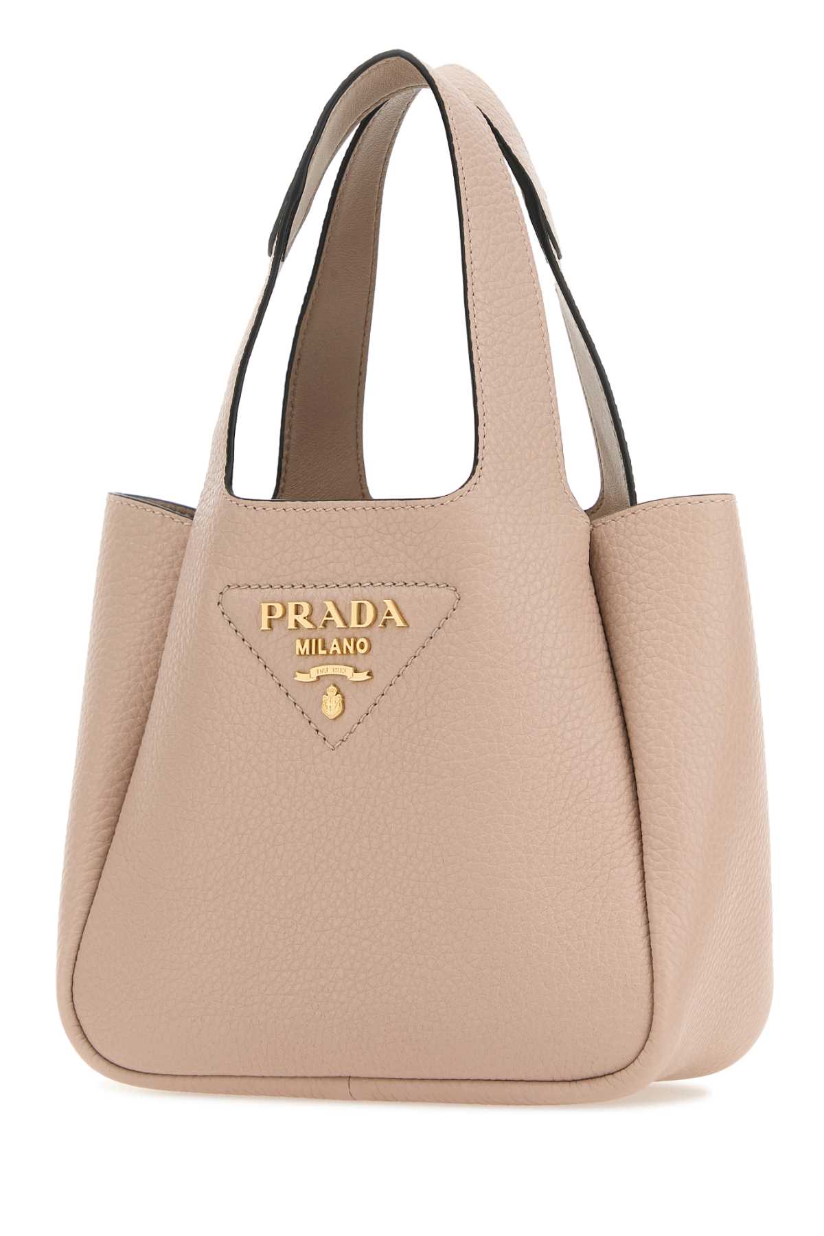 Shop Prada Light Pink Leather Handbag In Ninfea1n