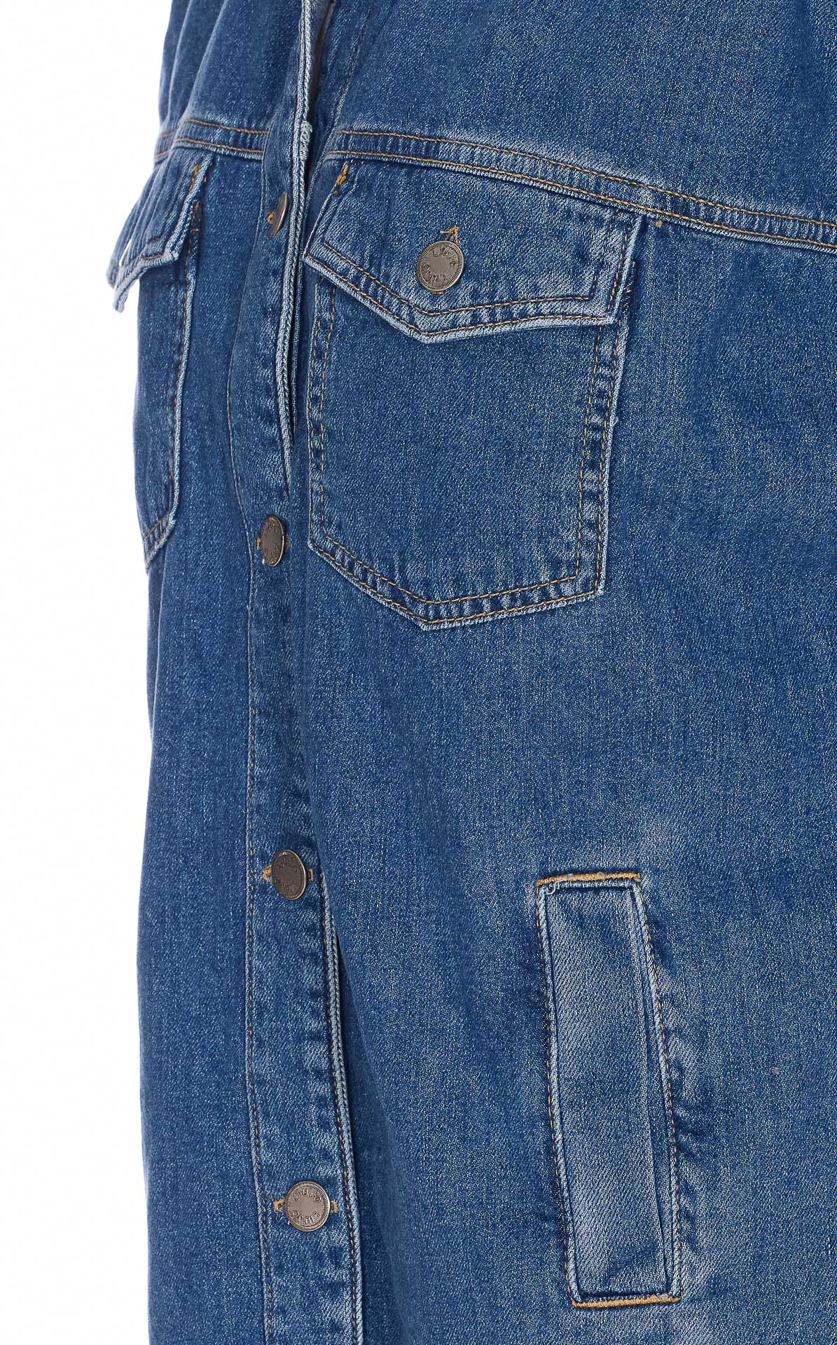 Liu •jo Denim Jacket With Chest And Side Pockets In Blue