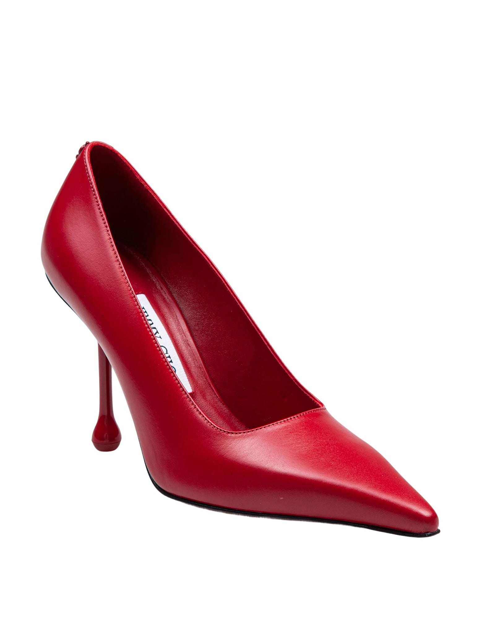 JIMMY CHOO RUBY RED LEATHER DÉCOLLETÉ