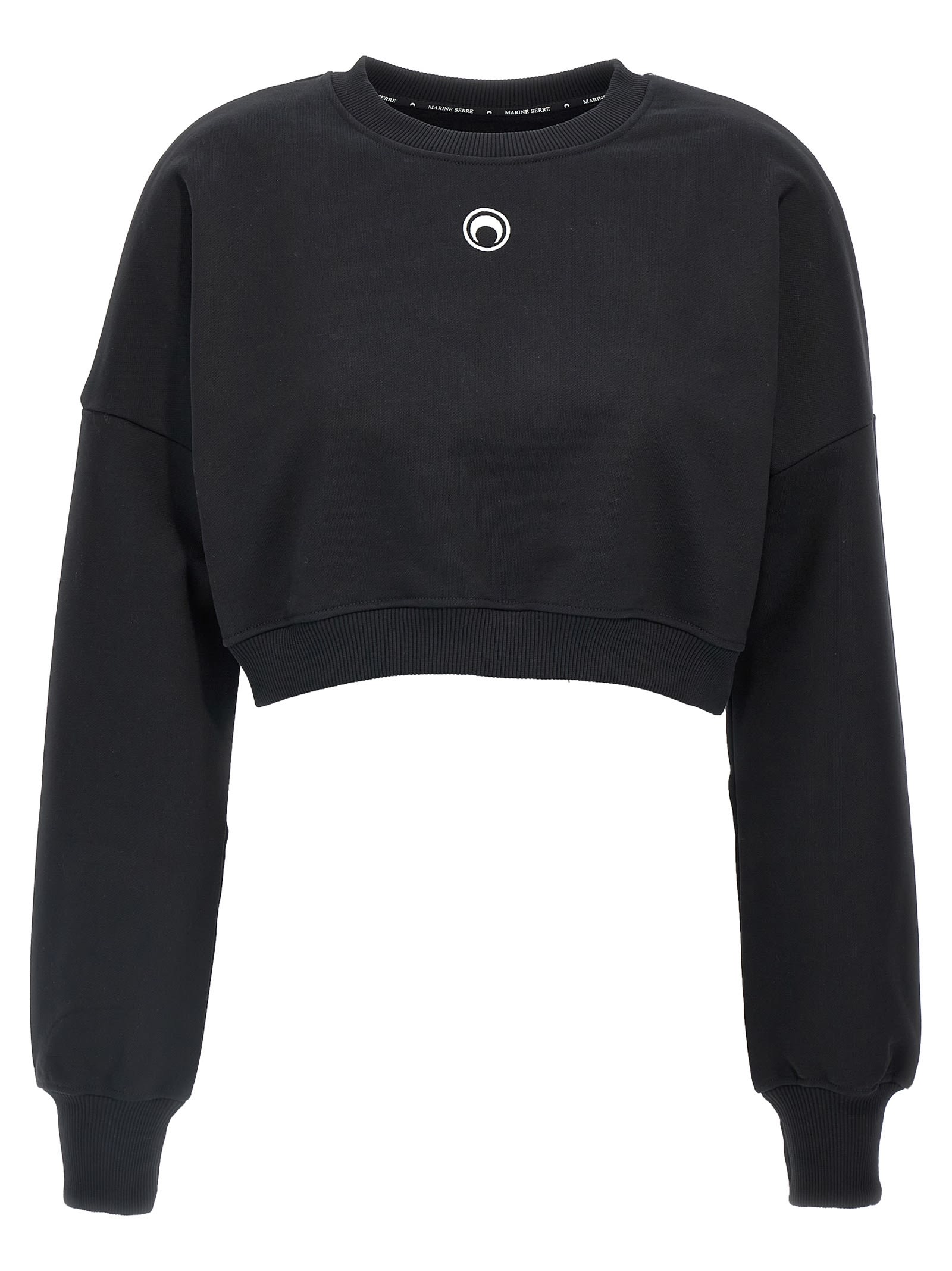 moon Logo Cropped Sweatshirt