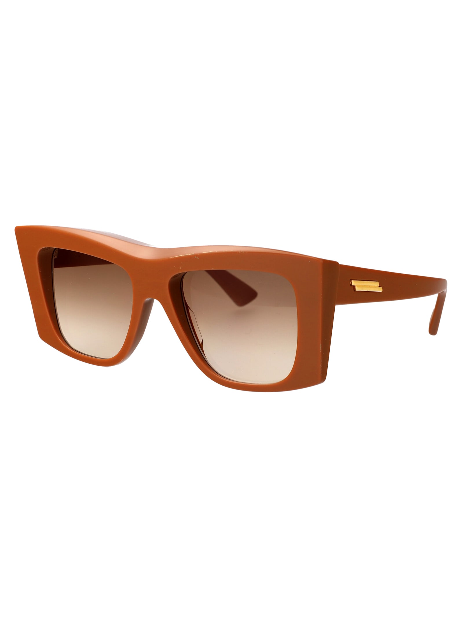 Shop Bottega Veneta Bv1270s Sunglasses In 003 Brown Brown Brown