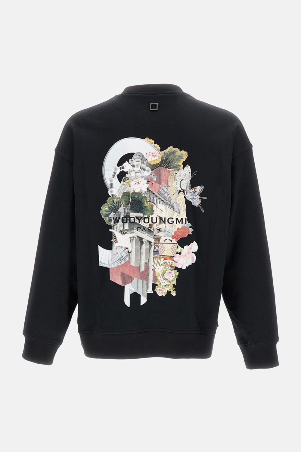 Wooyoungmi Logo-patch Long-sleeved Sweater In Black