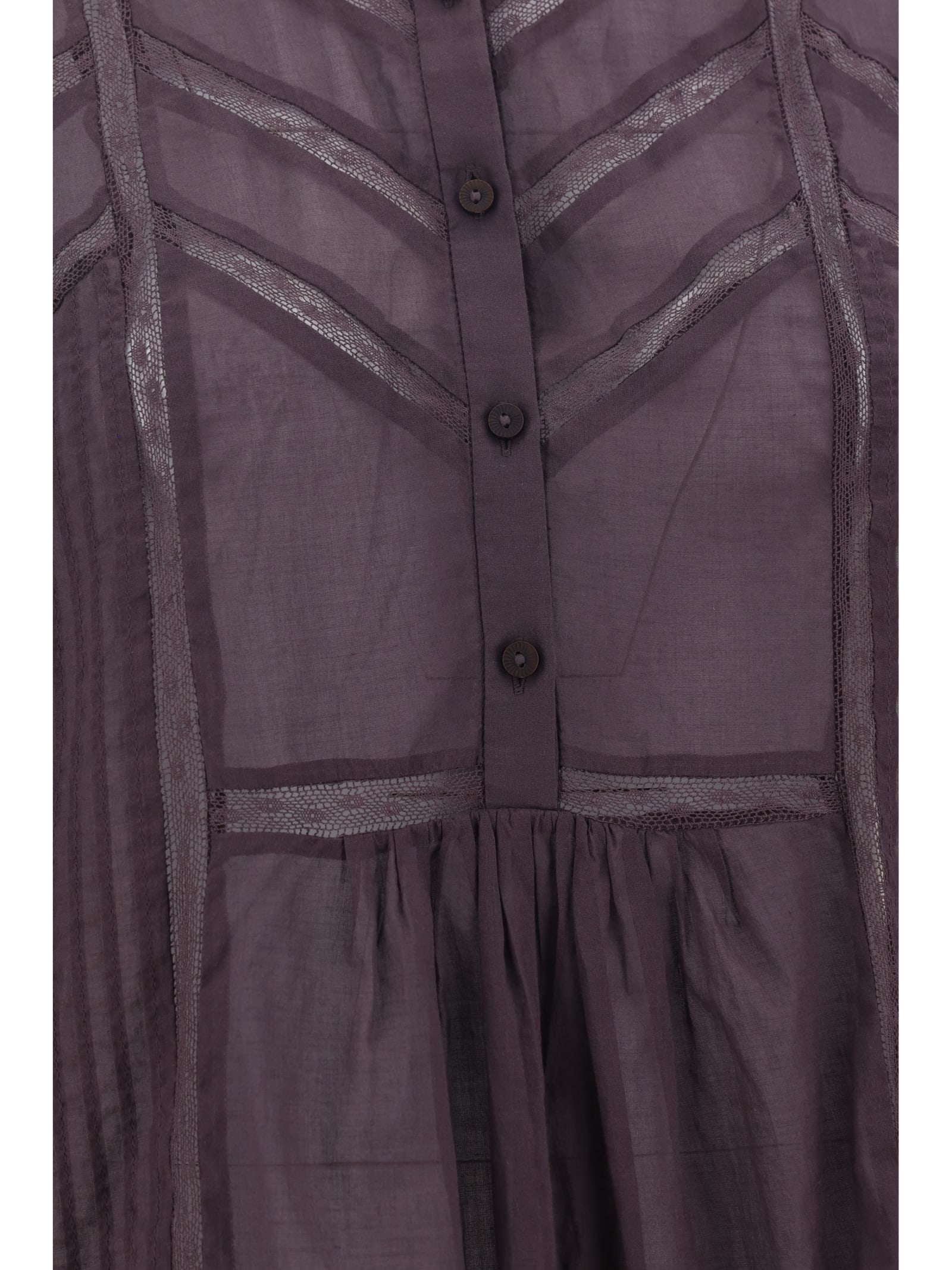 Shop Marant Etoile Gelma Top In Viola