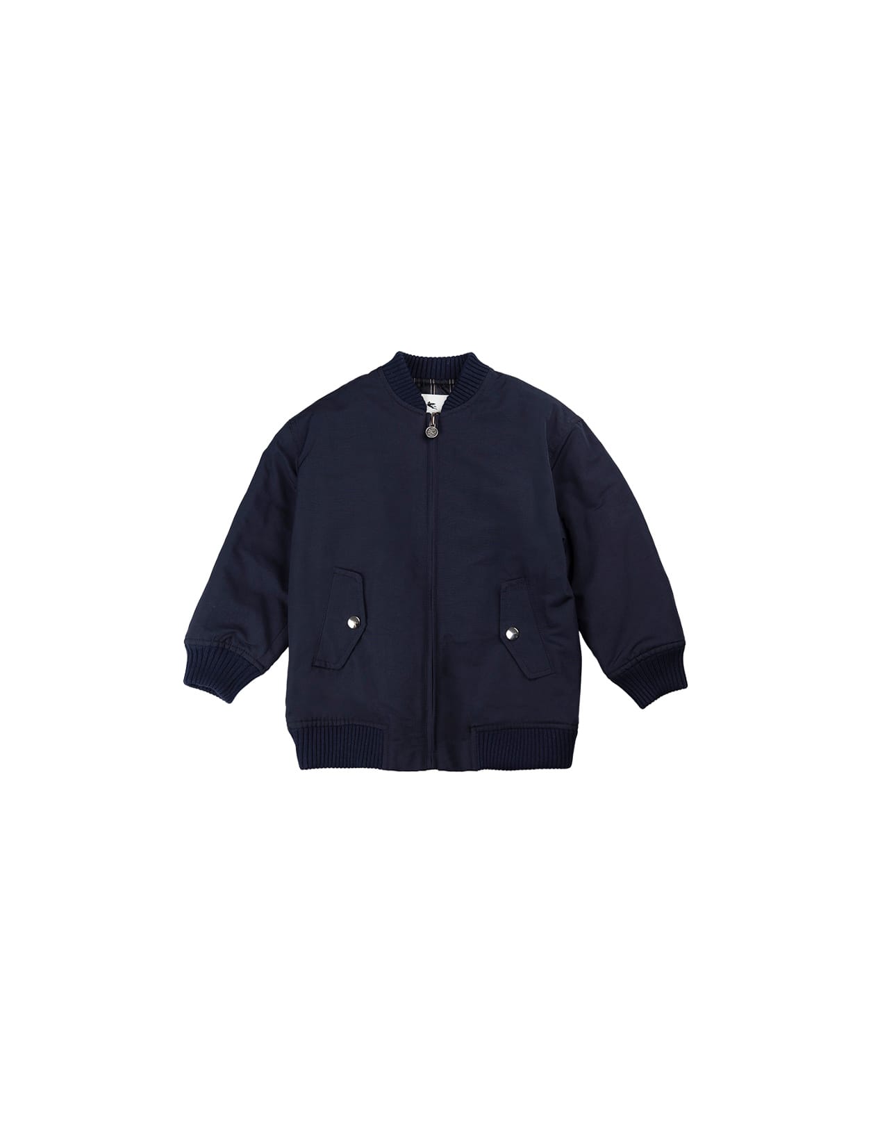 Etro Paisley-embroidered Jacket In Blue