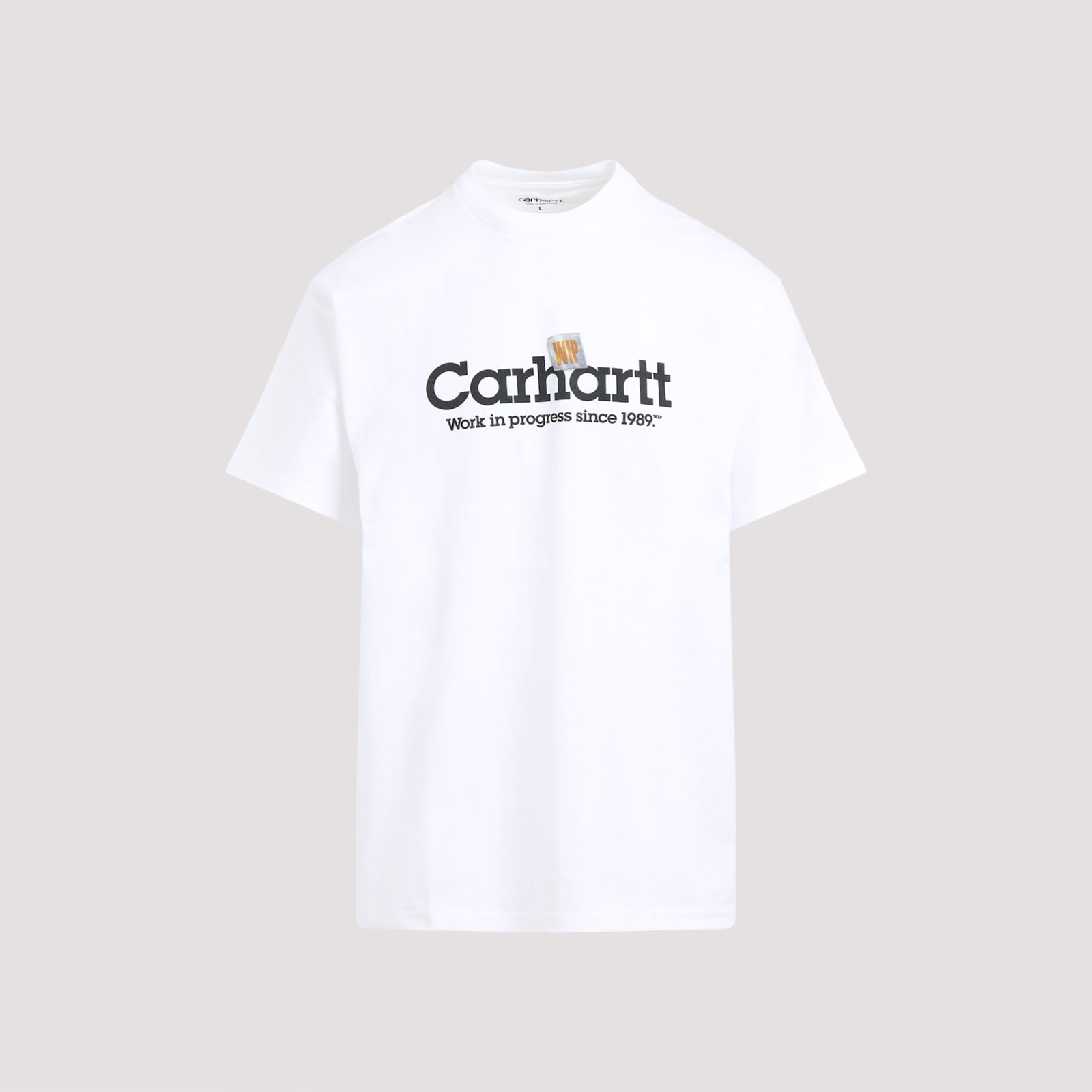 Carhartt Label Script Organic Cotton T-shirt In White
