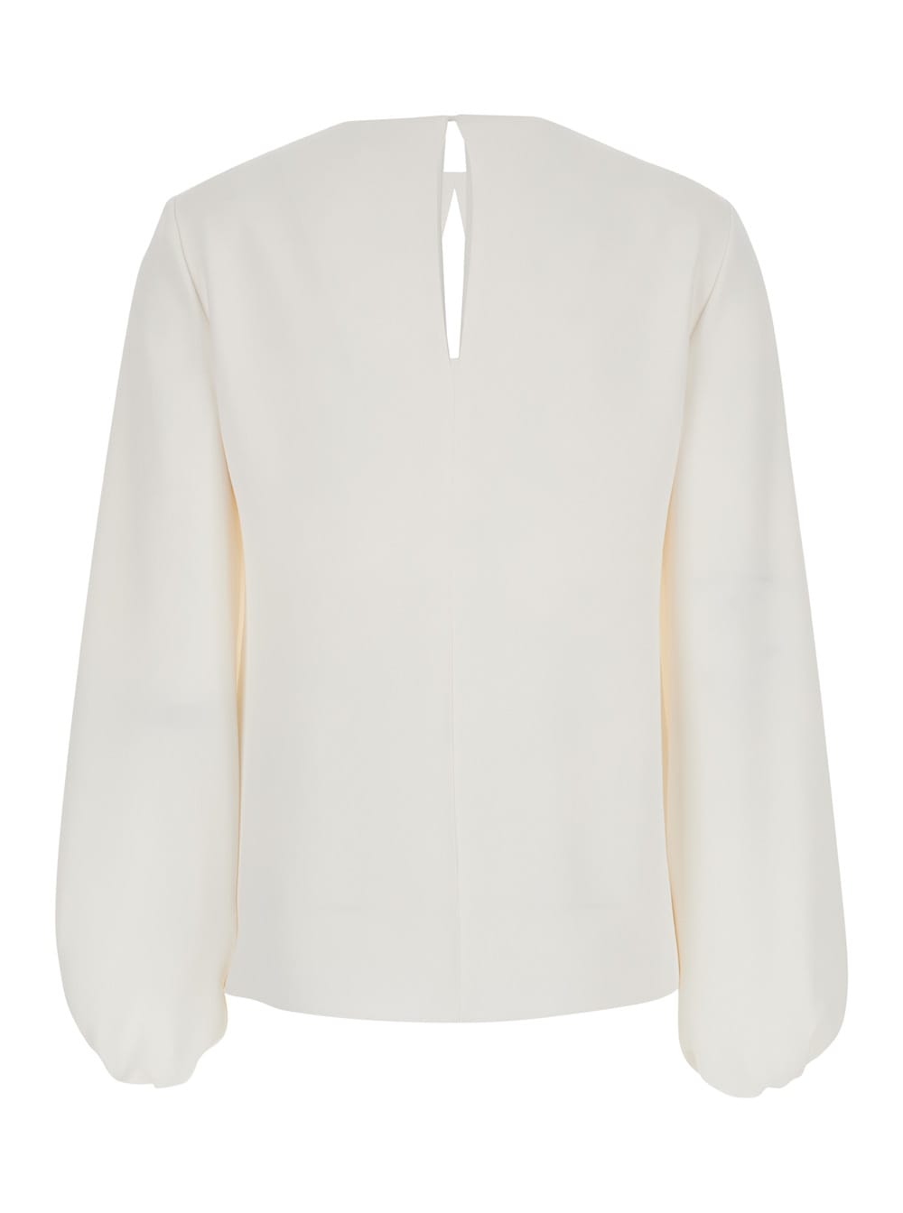 Shop P.a.r.o.s.h White Cut-out Blouse In Light Fabric Woman