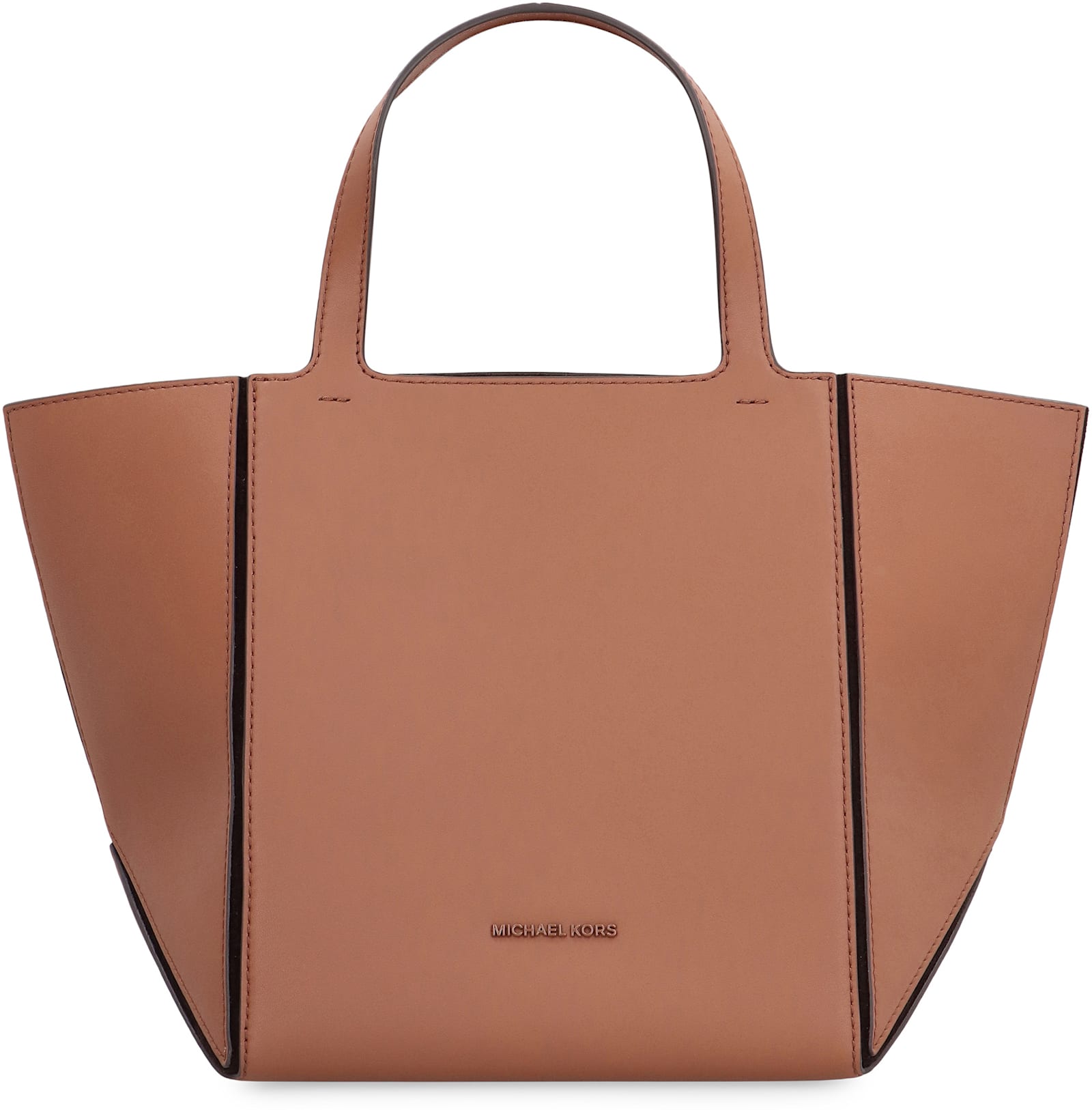 Michael Kors Jordi Piccola Tote Bag In Saddle Brown