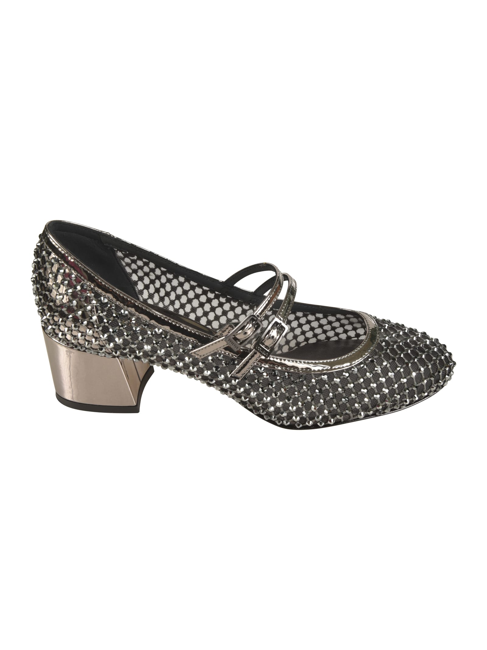 Shop Le Silla Mary Jane Gilda Stocking Pumps In Silver