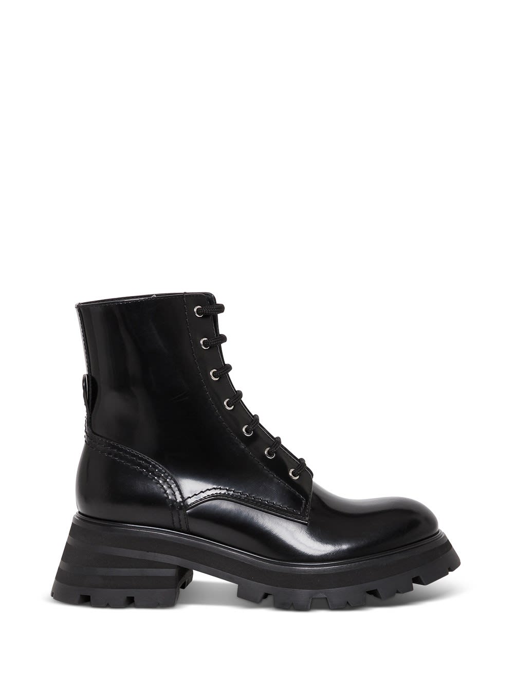 Alexander McQueen Wander Ankle Boots In Black Leather