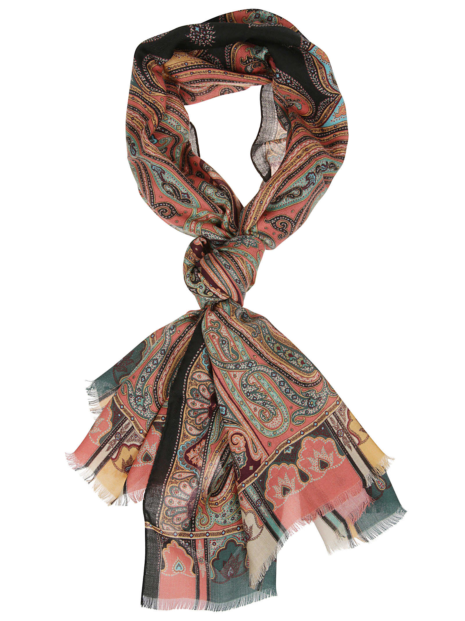 Shop Etro Boheme Scarf In Beige Fantasia